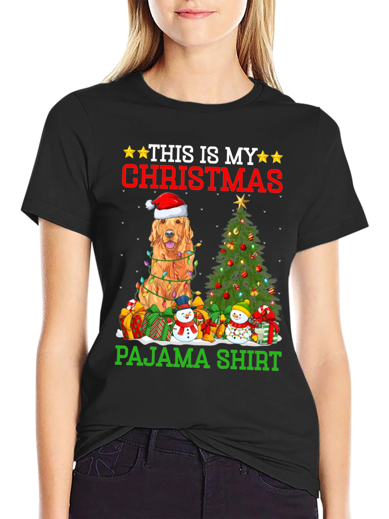 Dog Christmas Pajama Shirt