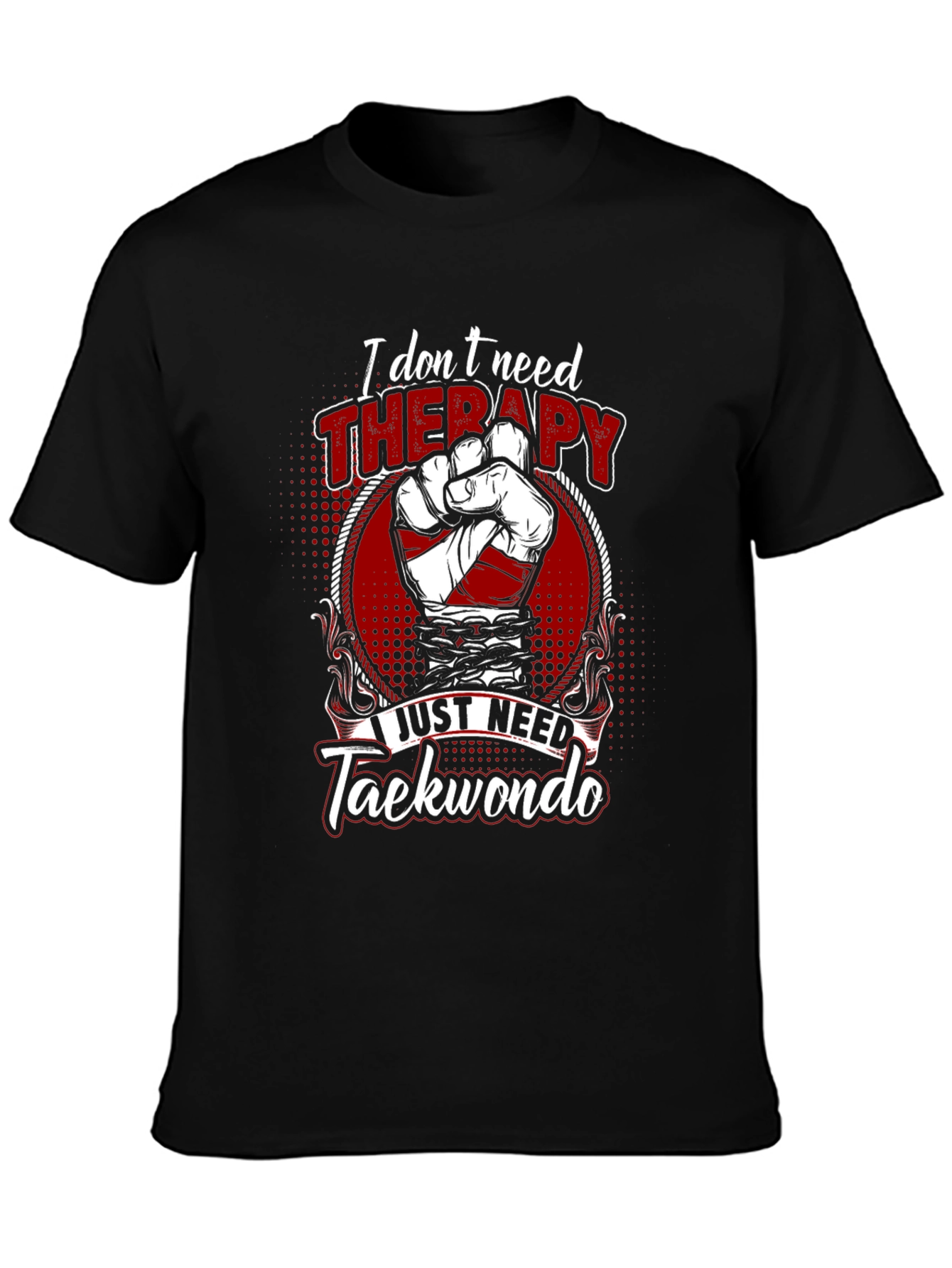 Taekwondo Therapy Graphic Tee - Martial Arts Shirt