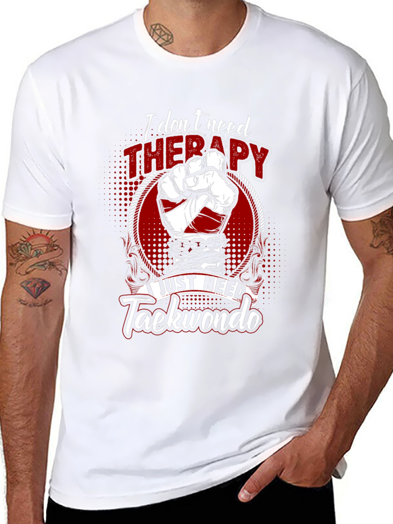 Taekwondo Therapy Graphic Tee - Martial Arts Shirt