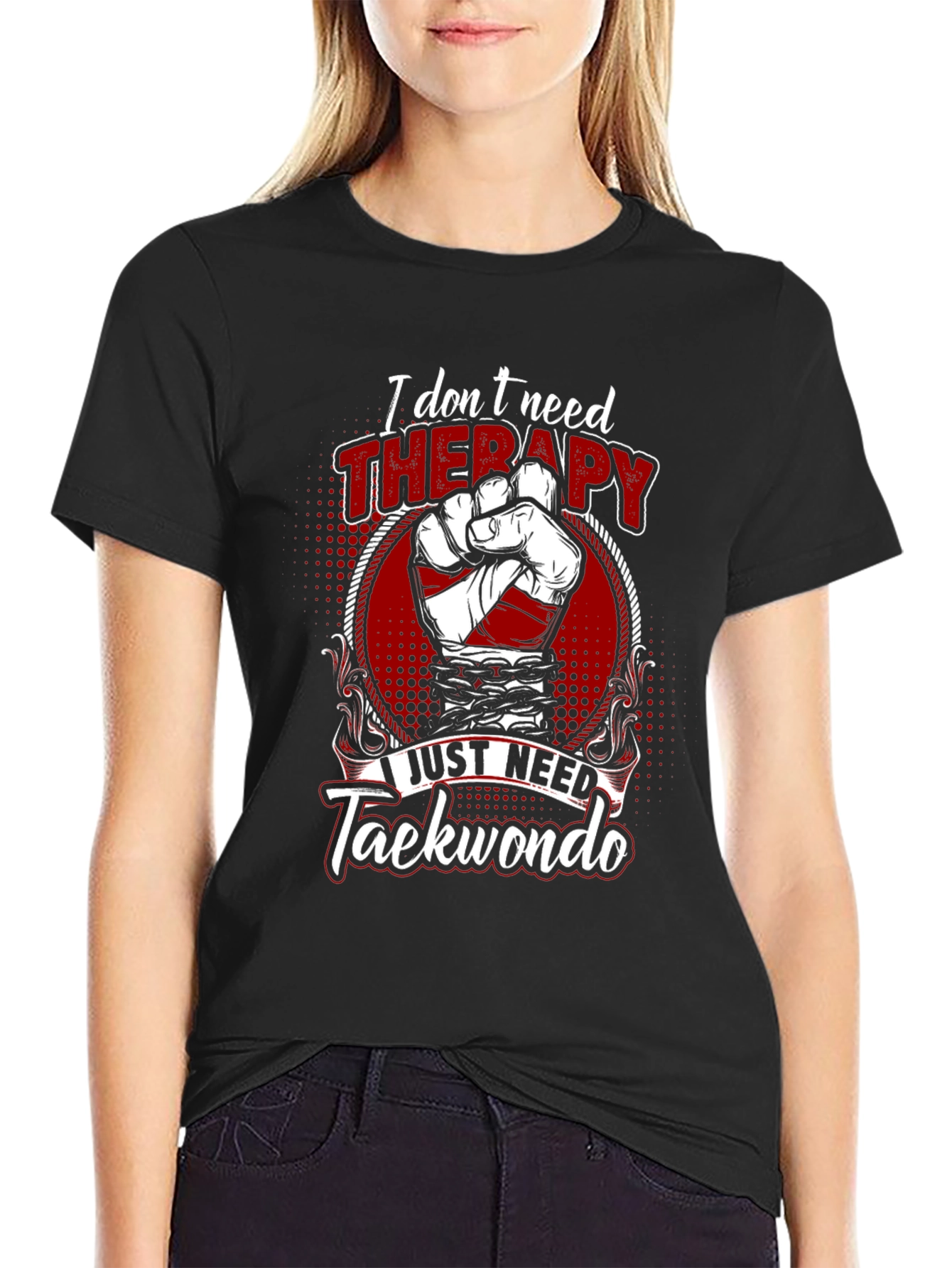 Taekwondo Therapy Graphic Tee - Martial Arts Shirt