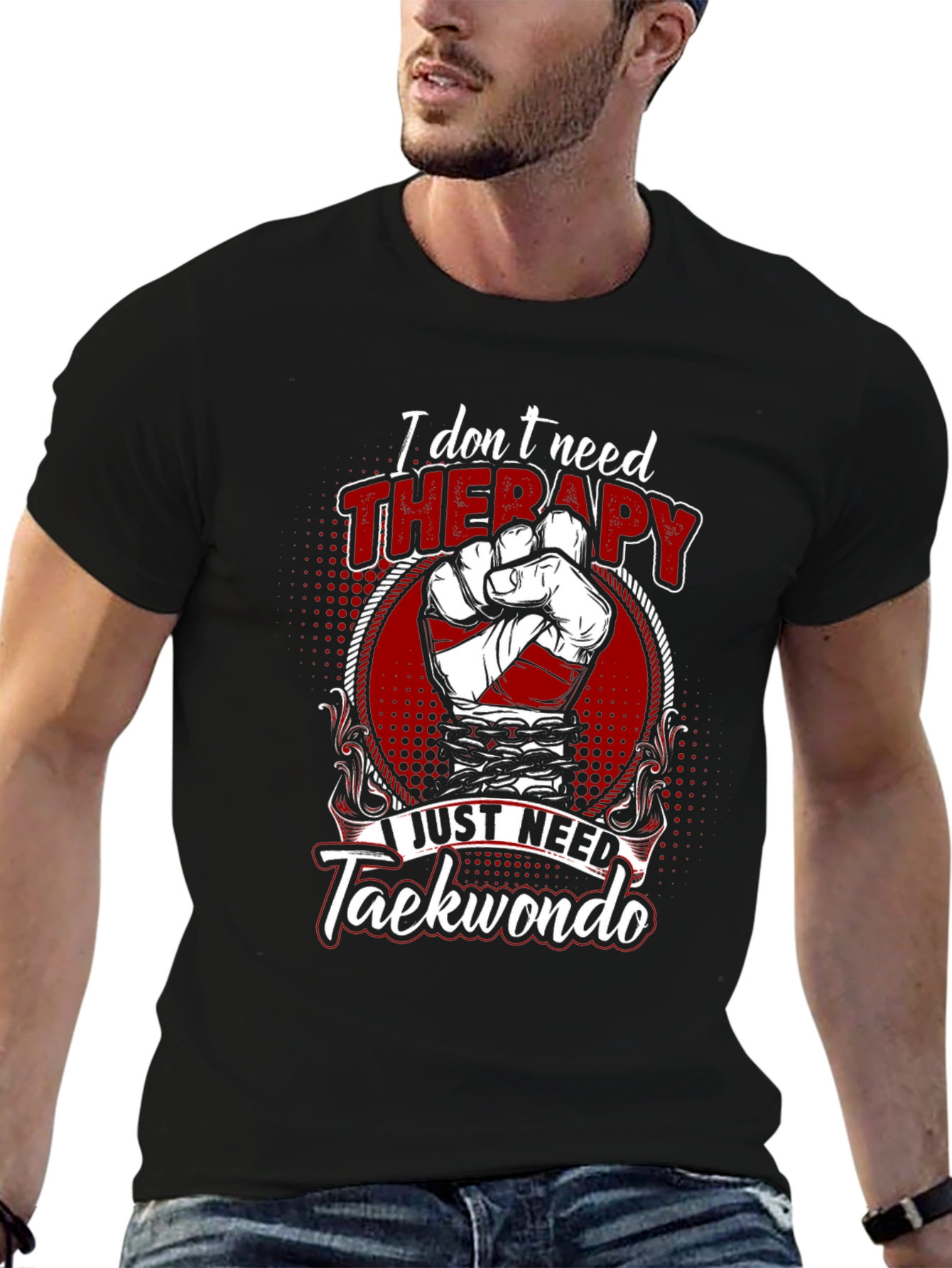 Taekwondo Therapy Graphic Tee - Martial Arts Shirt