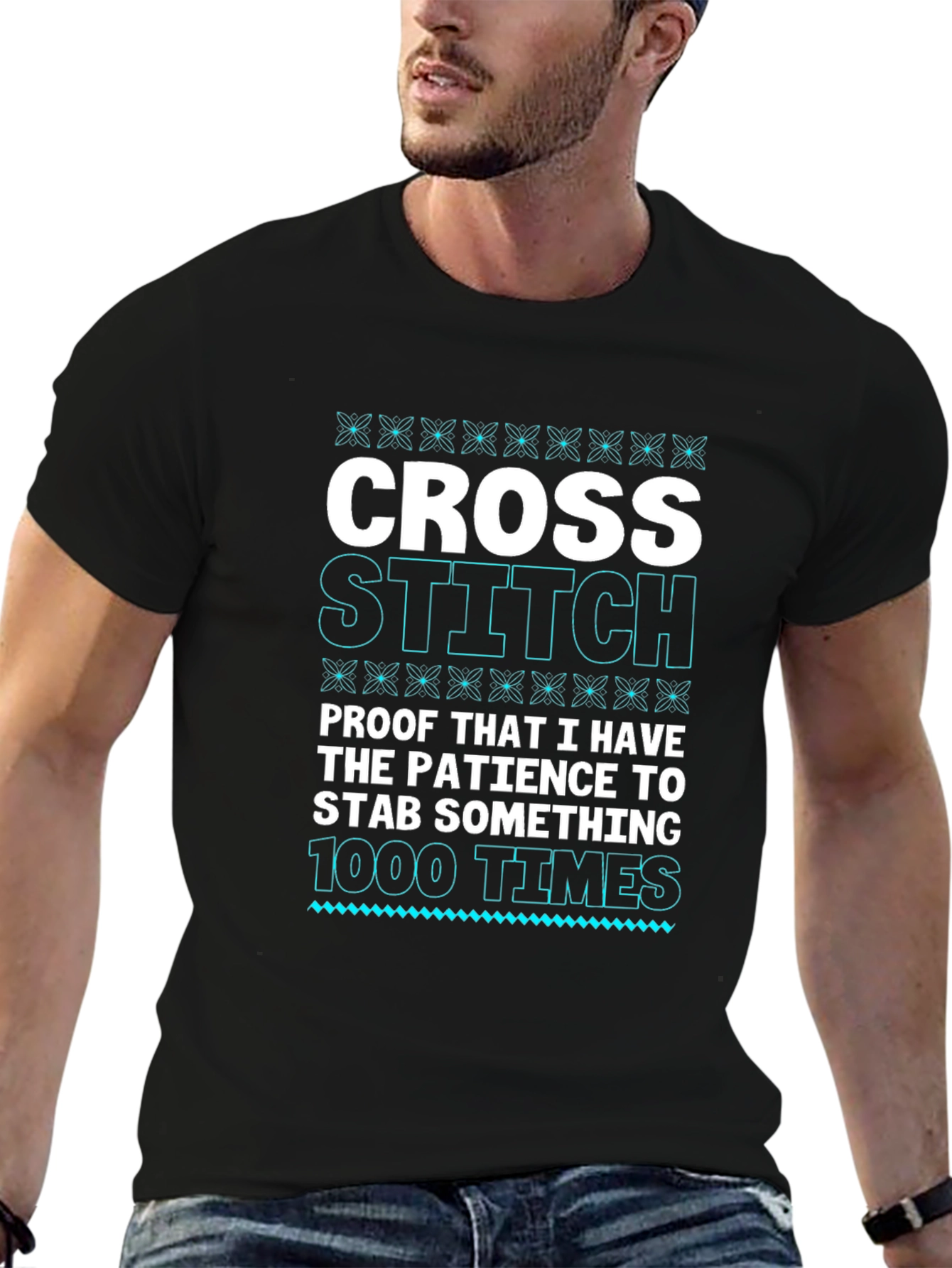Cross Stitch Patience T-Shirt - Funny Hobby Tee