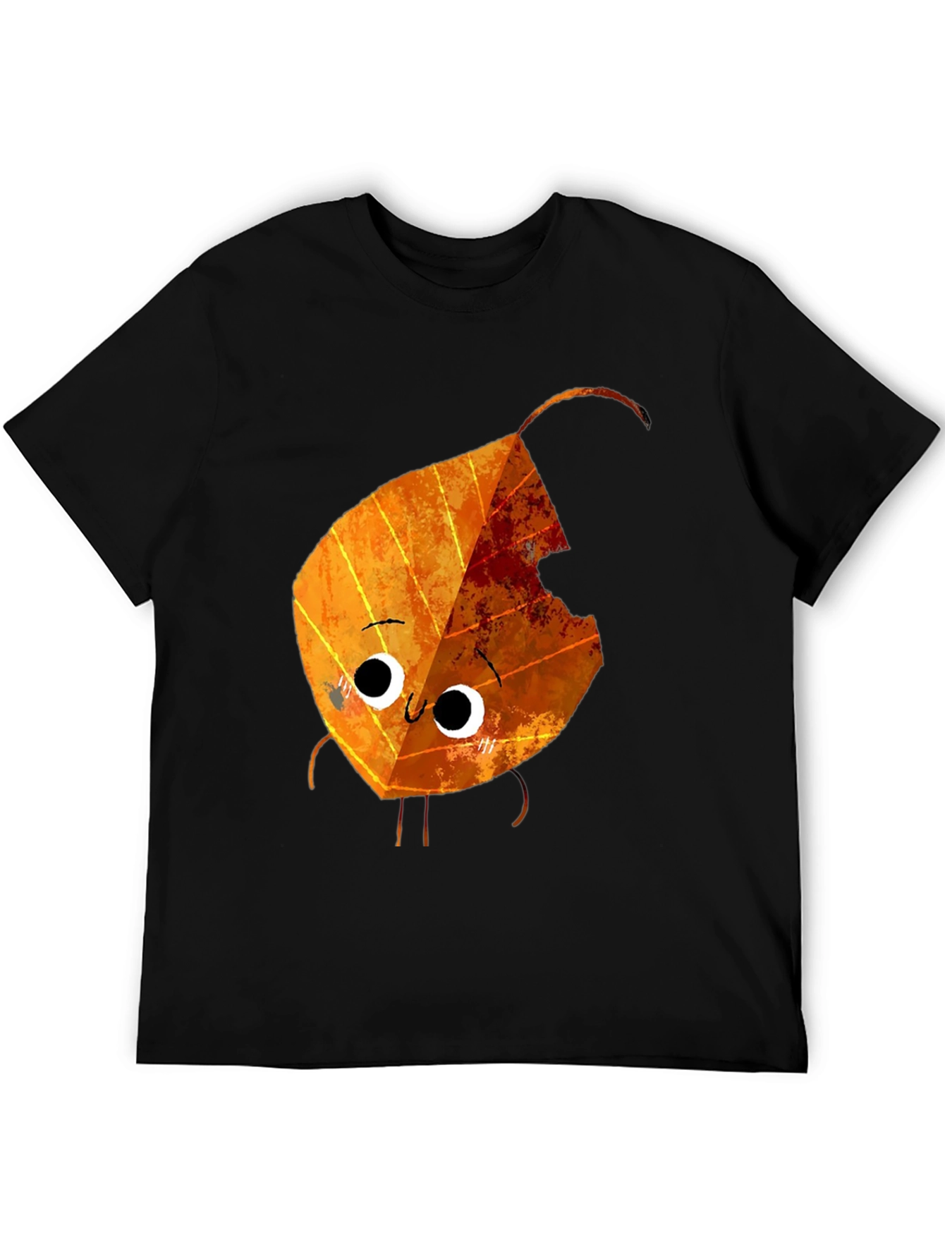 Cartoon Autumn Leaf Graphic Tee