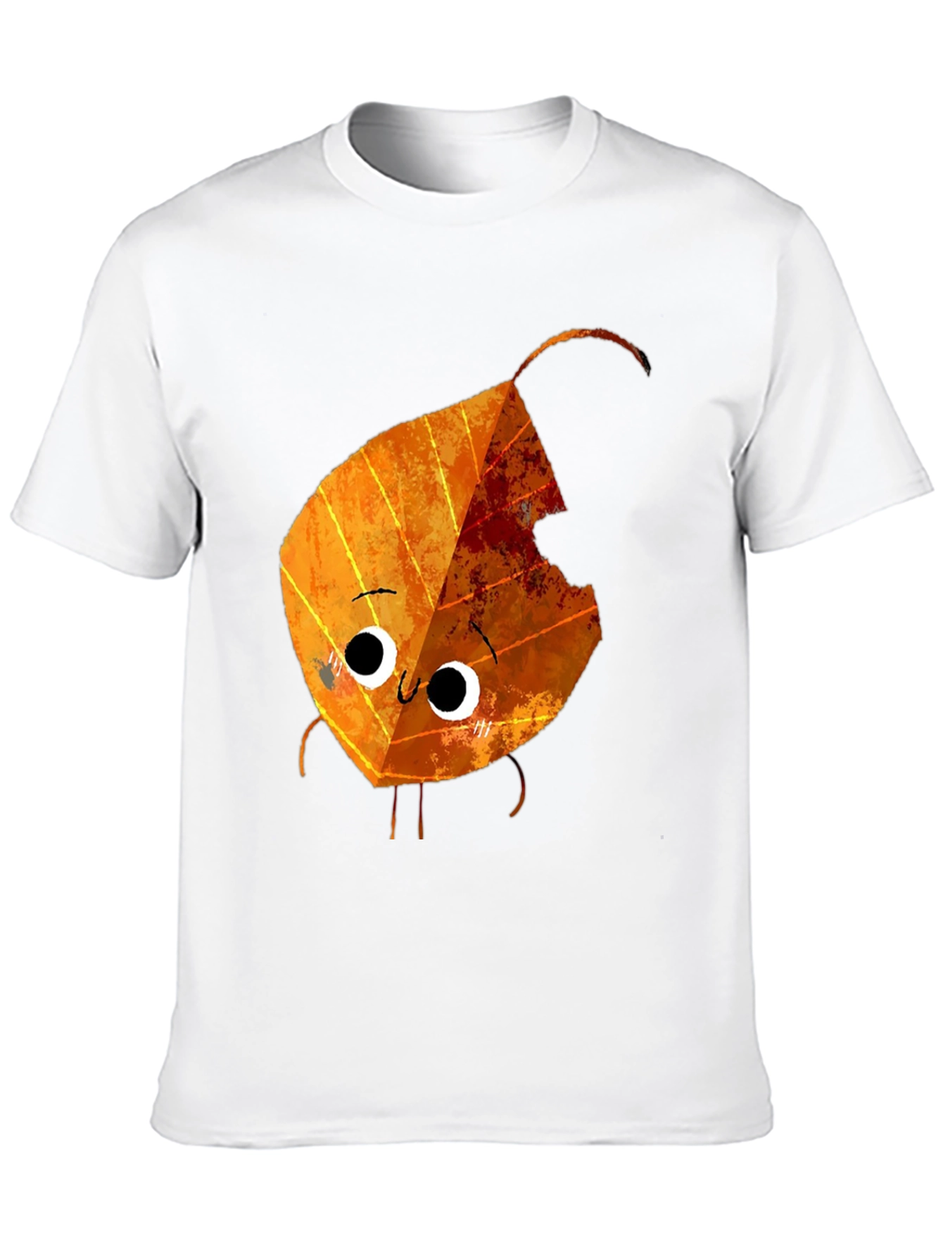 Cartoon Autumn Leaf Graphic Tee