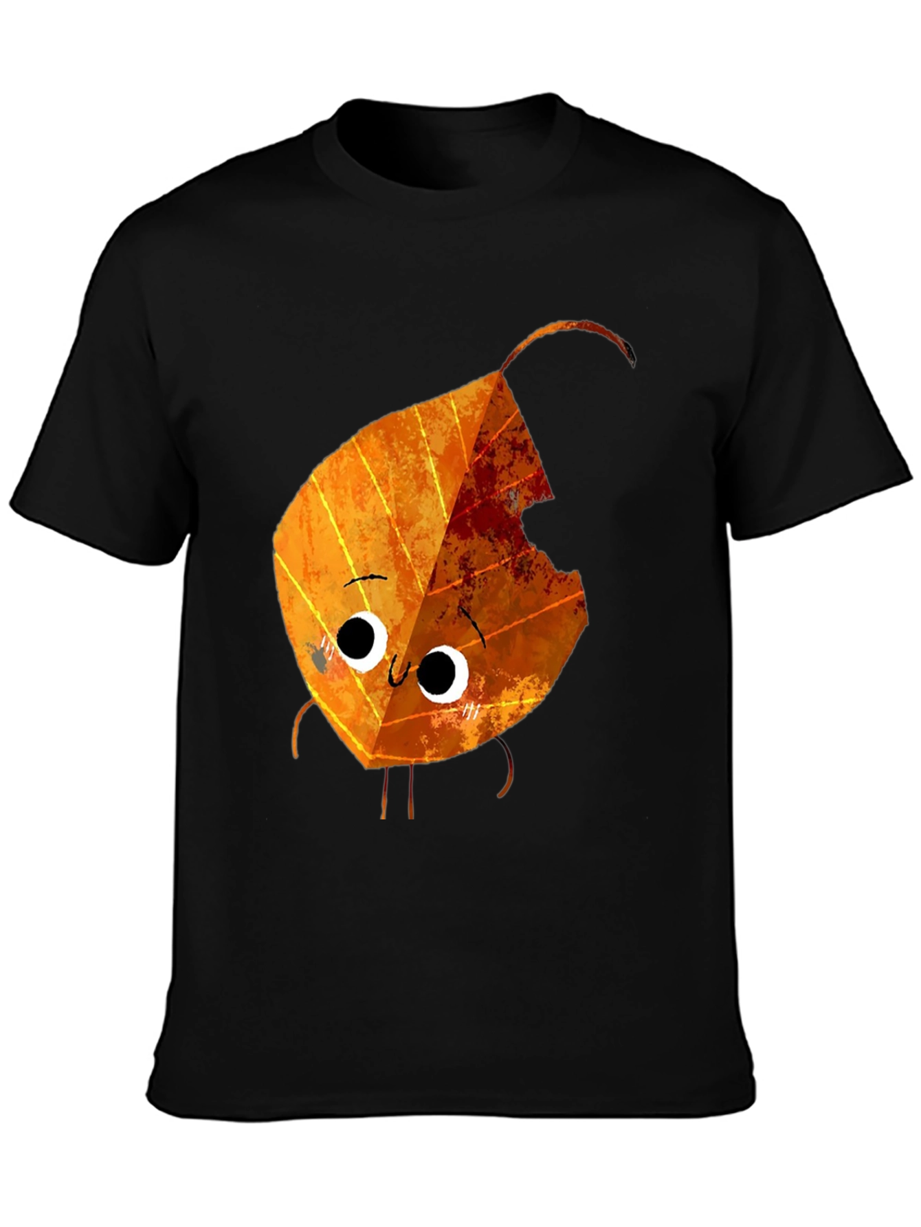 Cartoon Autumn Leaf Graphic Tee