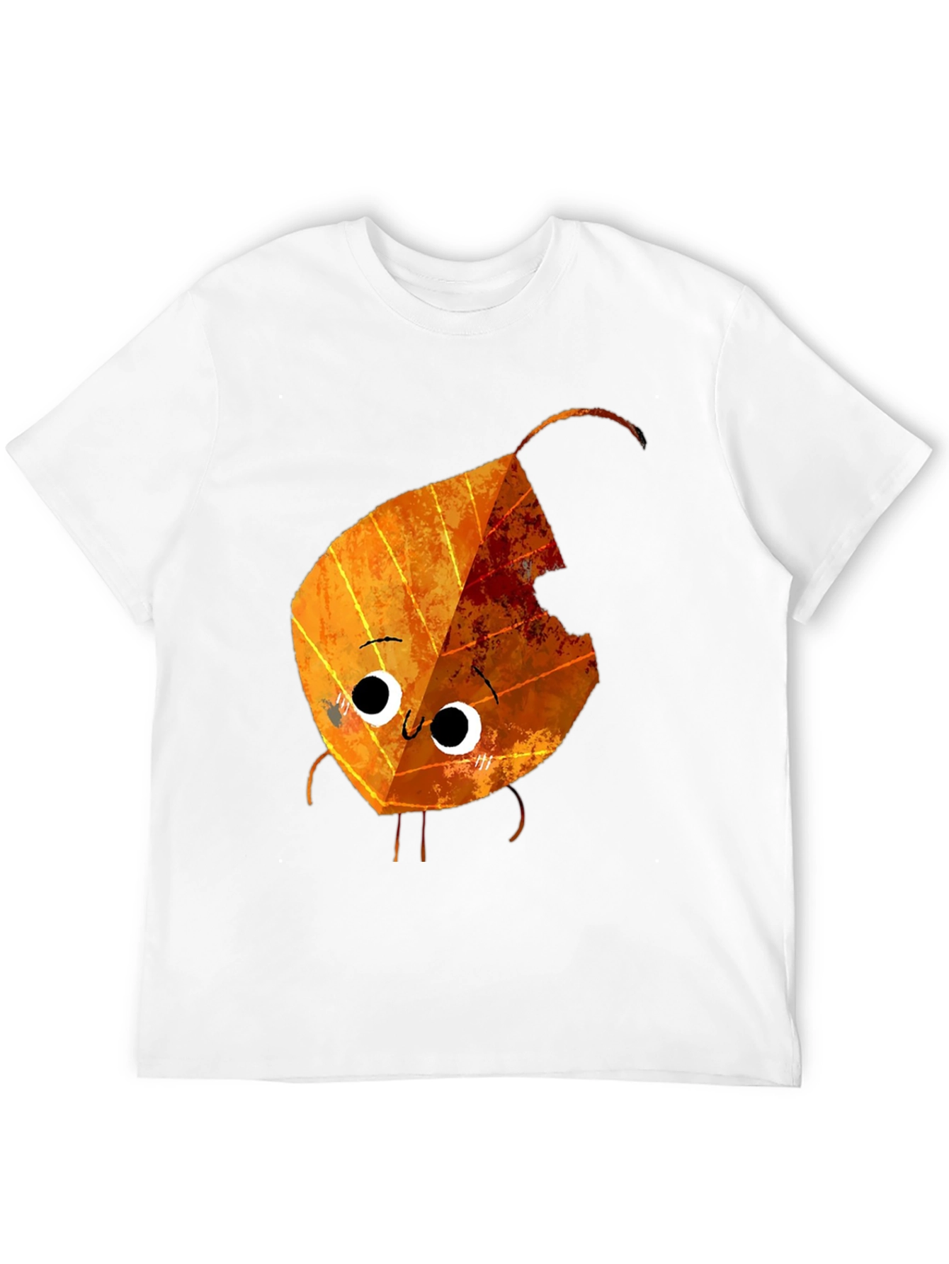 Cartoon Autumn Leaf Graphic Tee