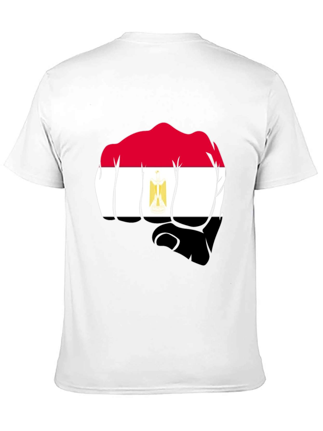 Egypt Flag Fist Black T-Shirt