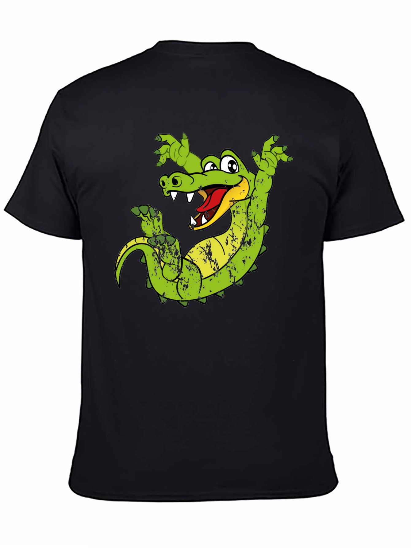 Cartoon Alligator Graphic T-Shirt