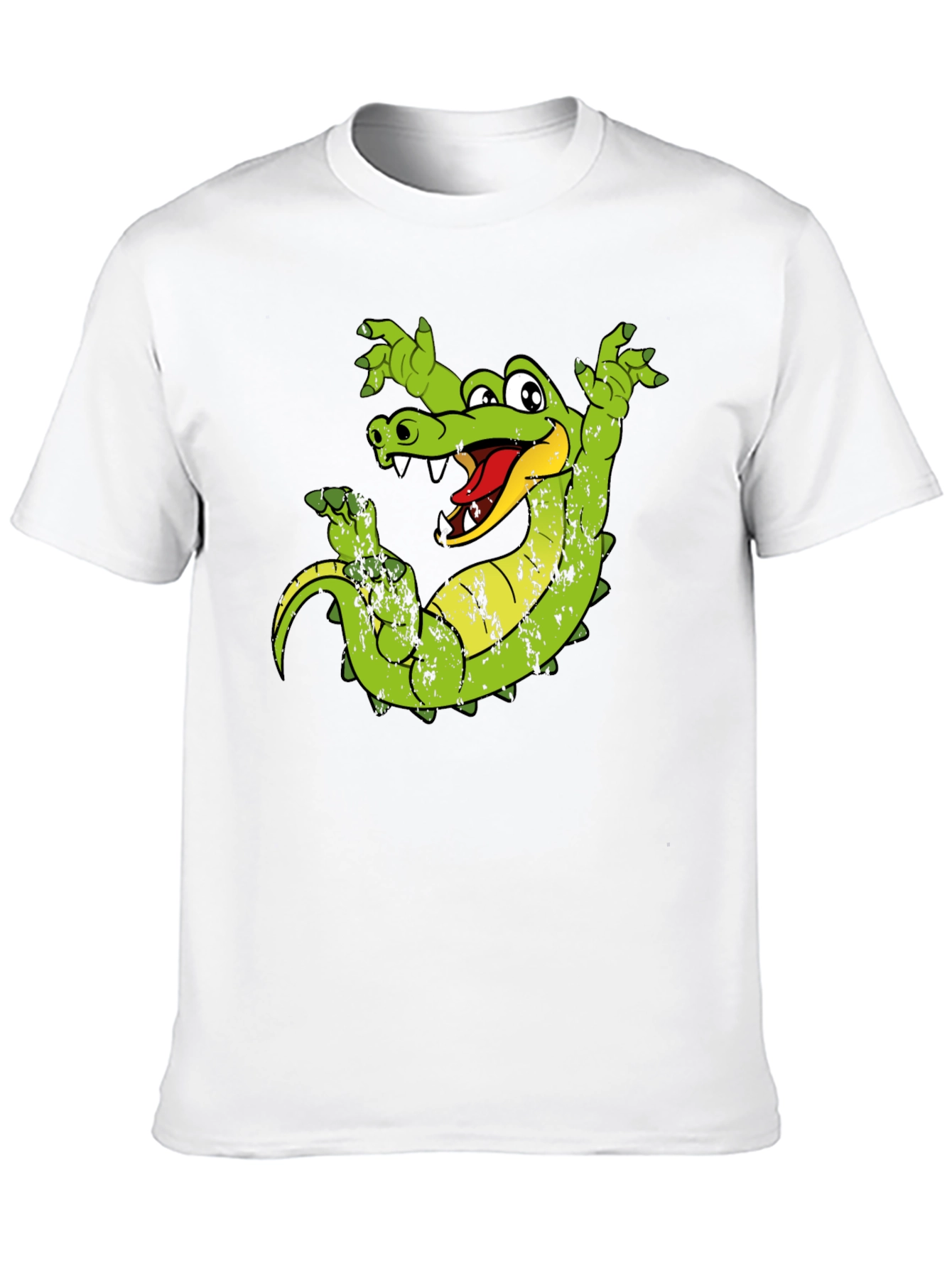 Cartoon Alligator Graphic T-Shirt