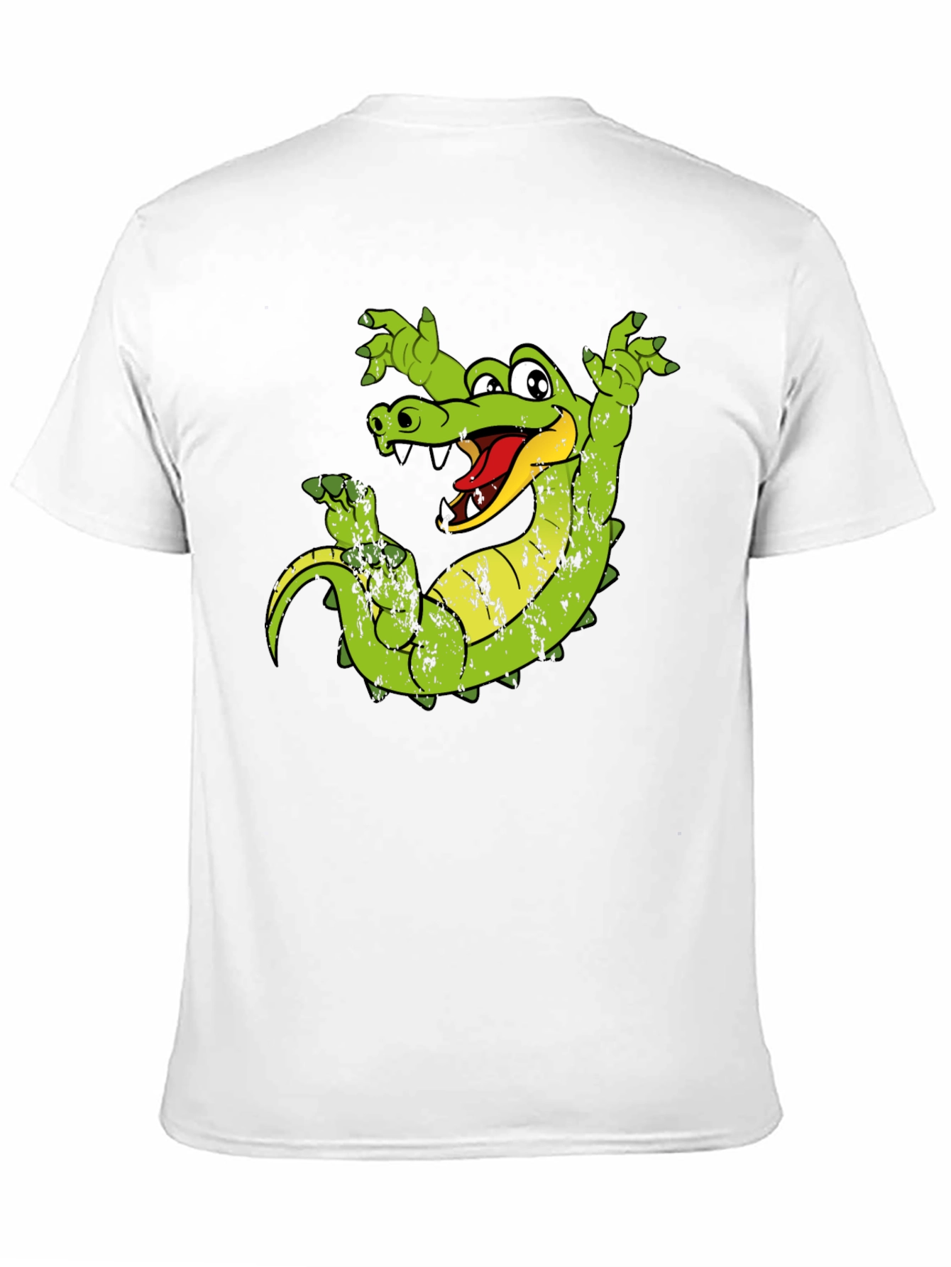 Cartoon Alligator Graphic T-Shirt