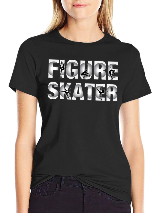Figure Skater T-Shirt - Stylish Ice Skating Tee