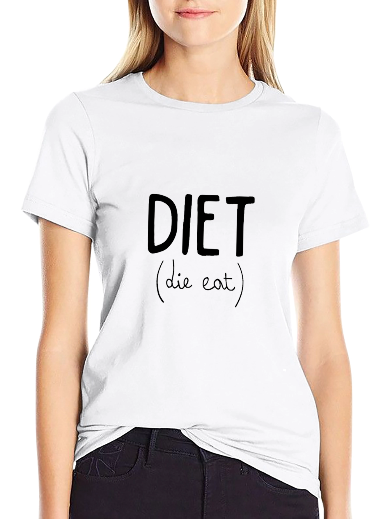 Diet (Die Eat) Graphic Tee - Black