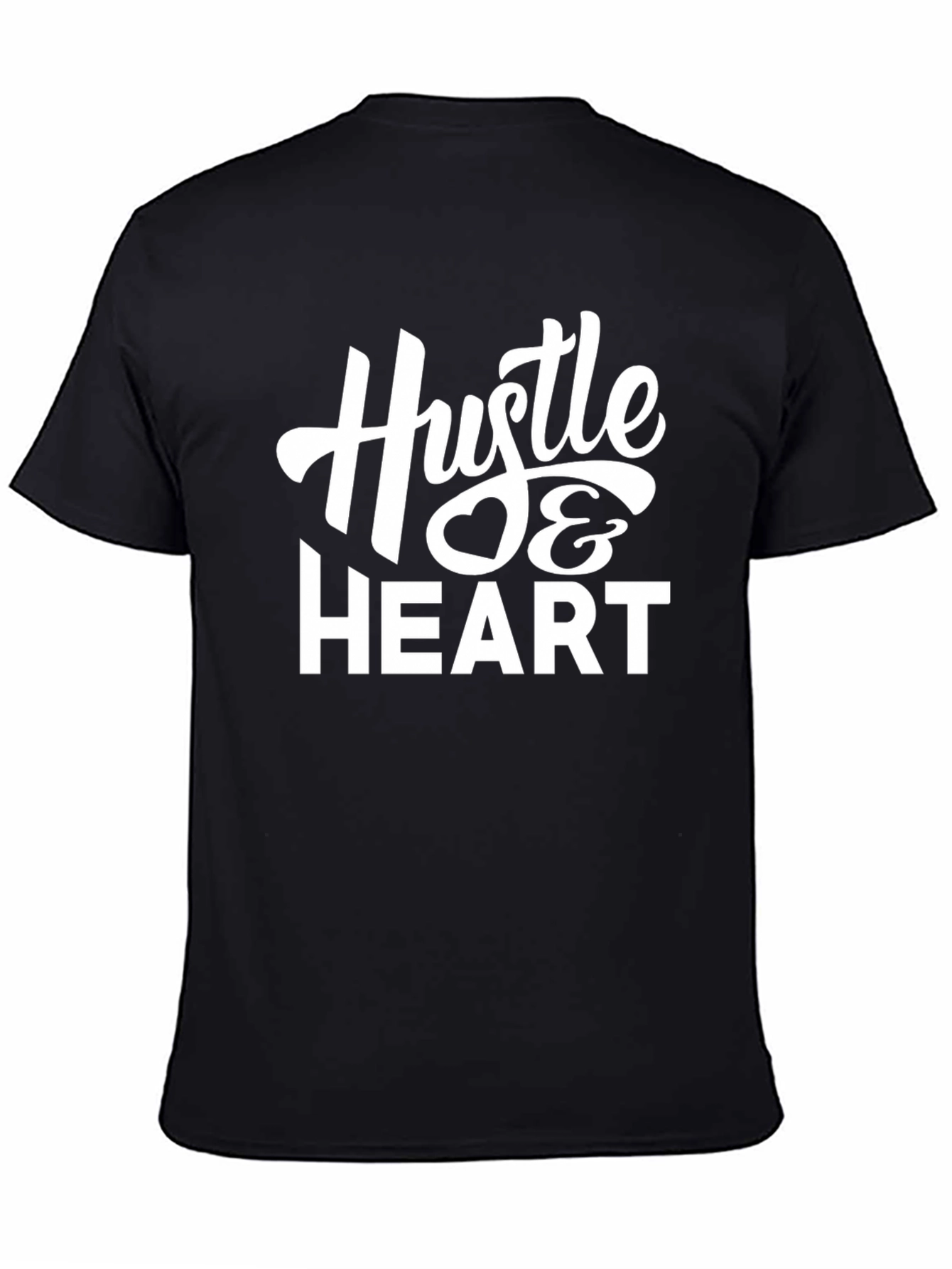 Hustle & Heart Graphic Tee - Motivational T-Shirt