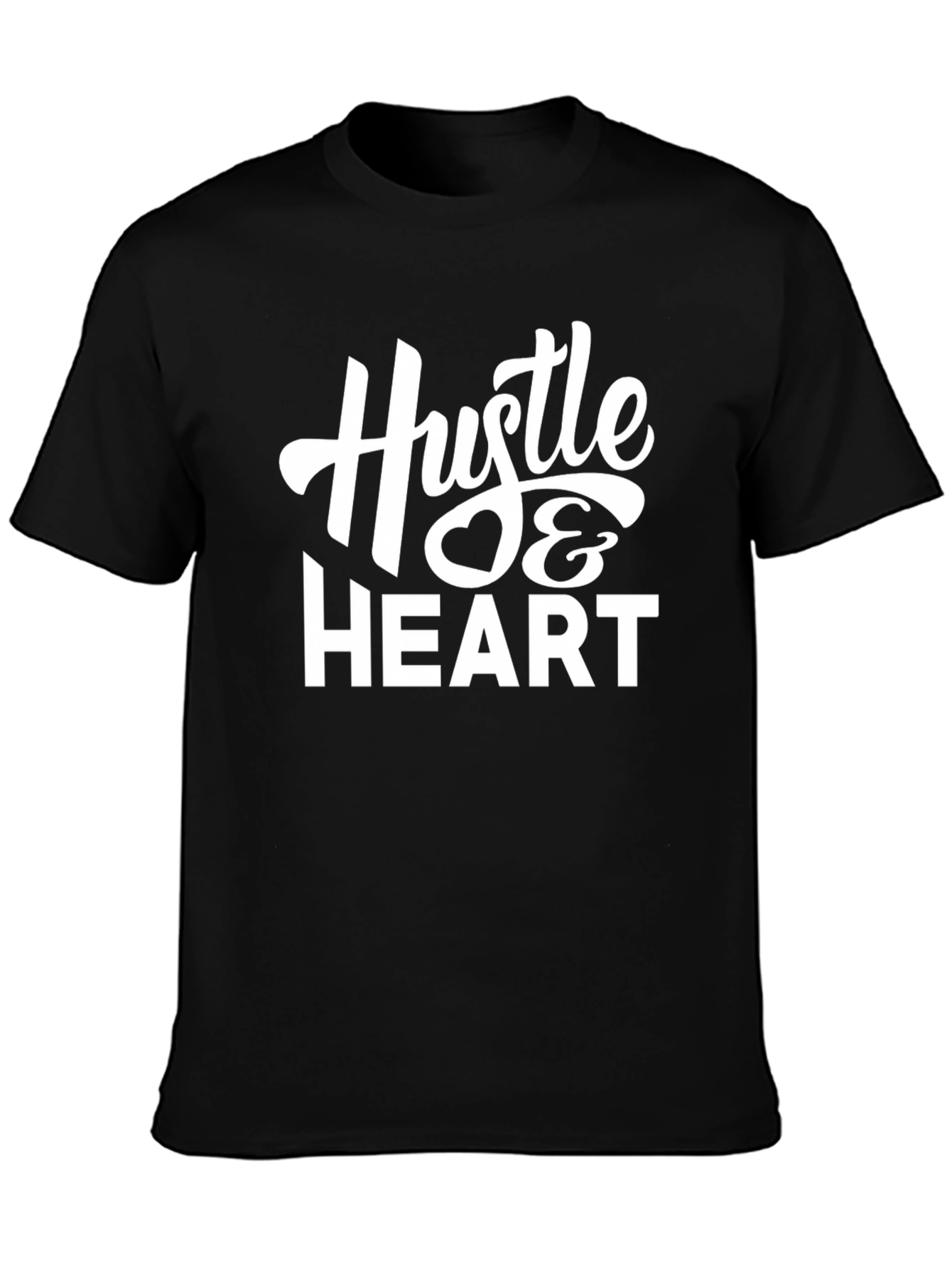 Hustle & Heart Graphic Tee - Motivational T-Shirt