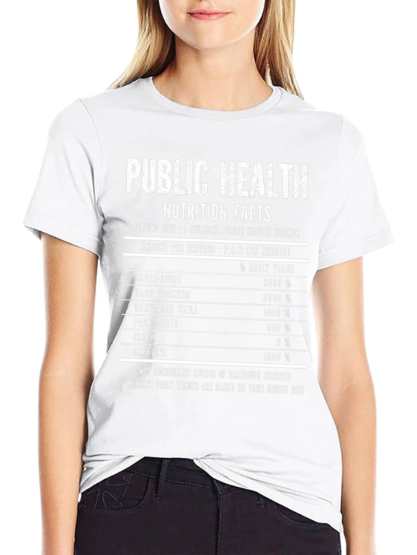 Public Health Nutrition Facts Graphic Tee