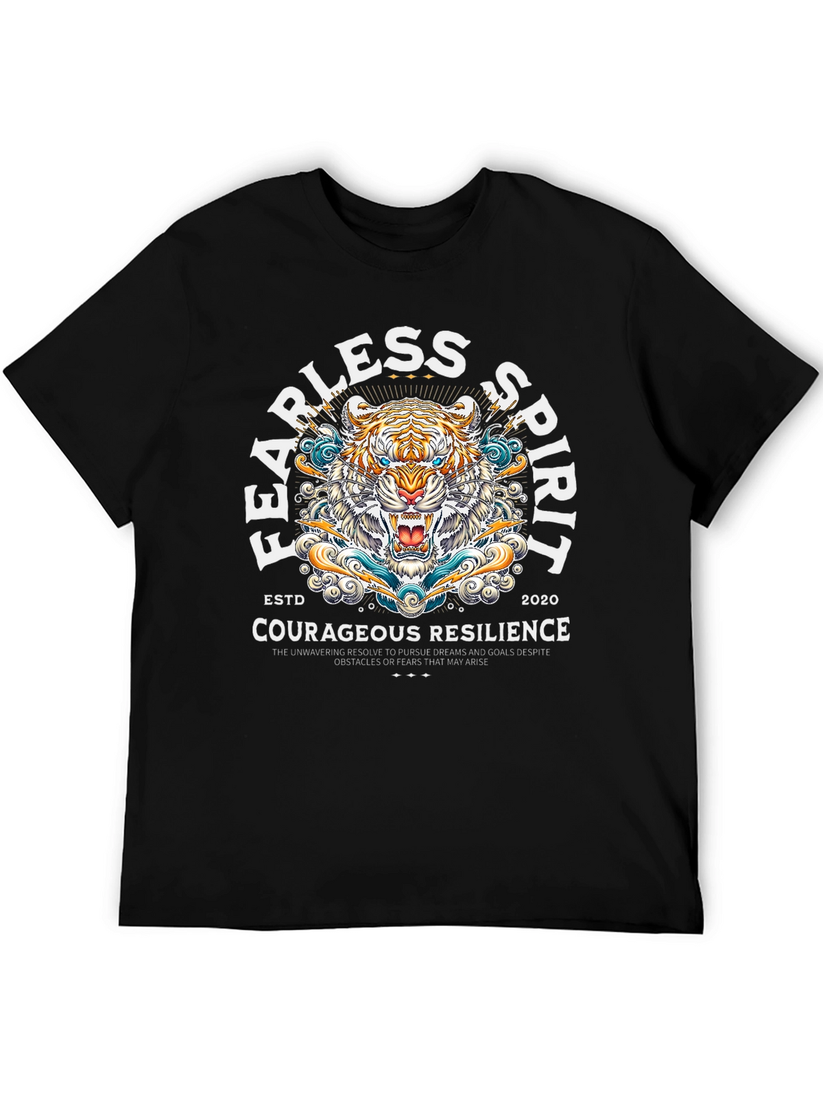 Fearless Spirit Tiger Graphic T-Shirt