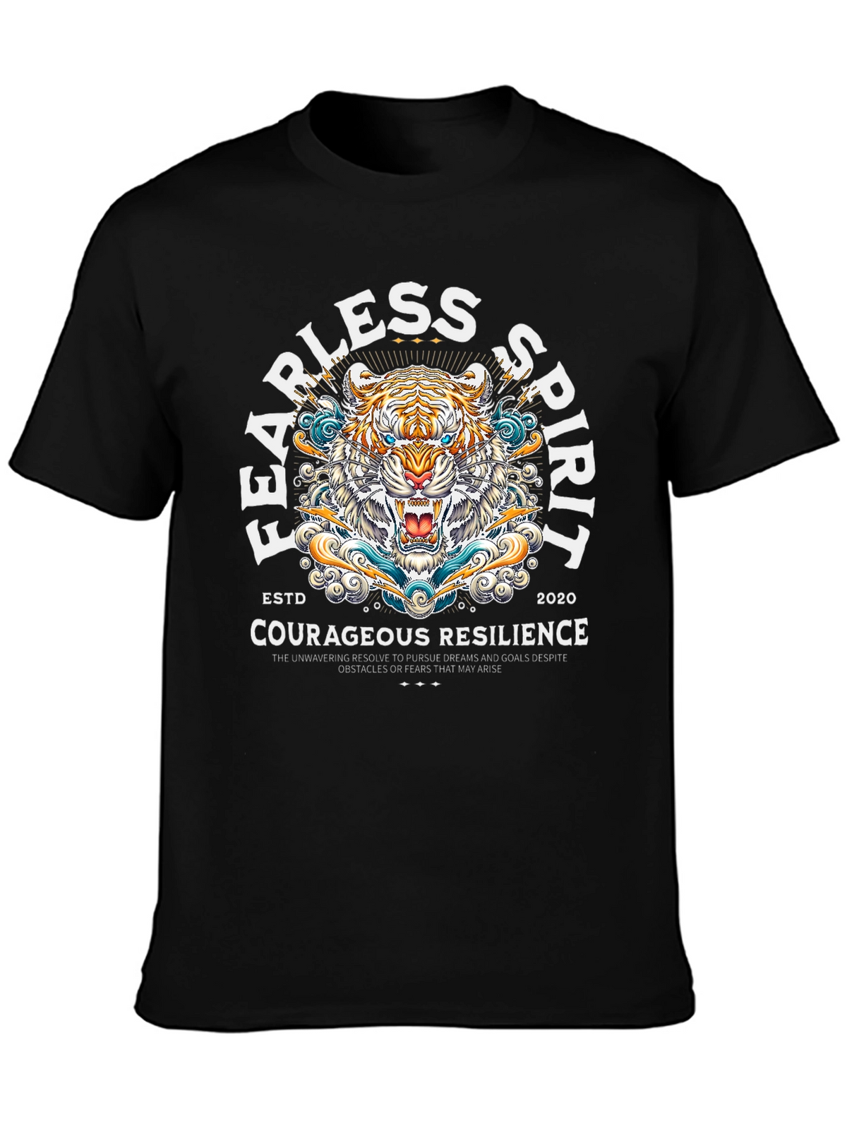 Fearless Spirit Tiger Graphic T-Shirt
