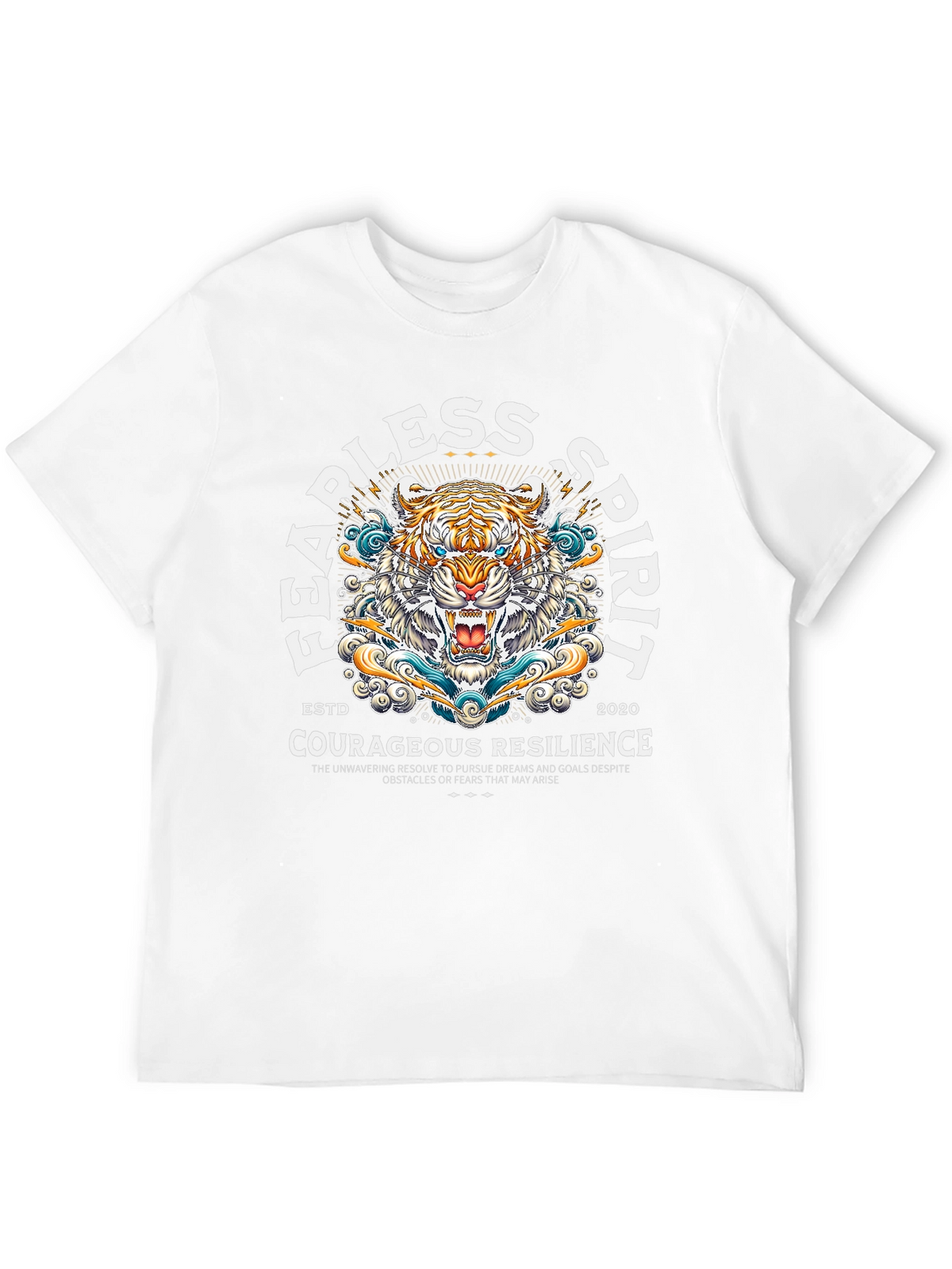 Fearless Spirit Tiger Graphic T-Shirt