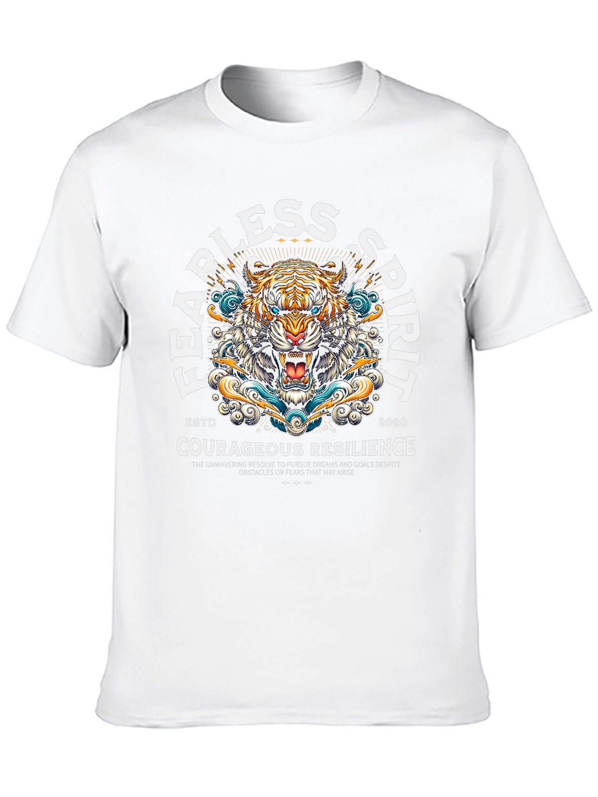Fearless Spirit Tiger Graphic T-Shirt