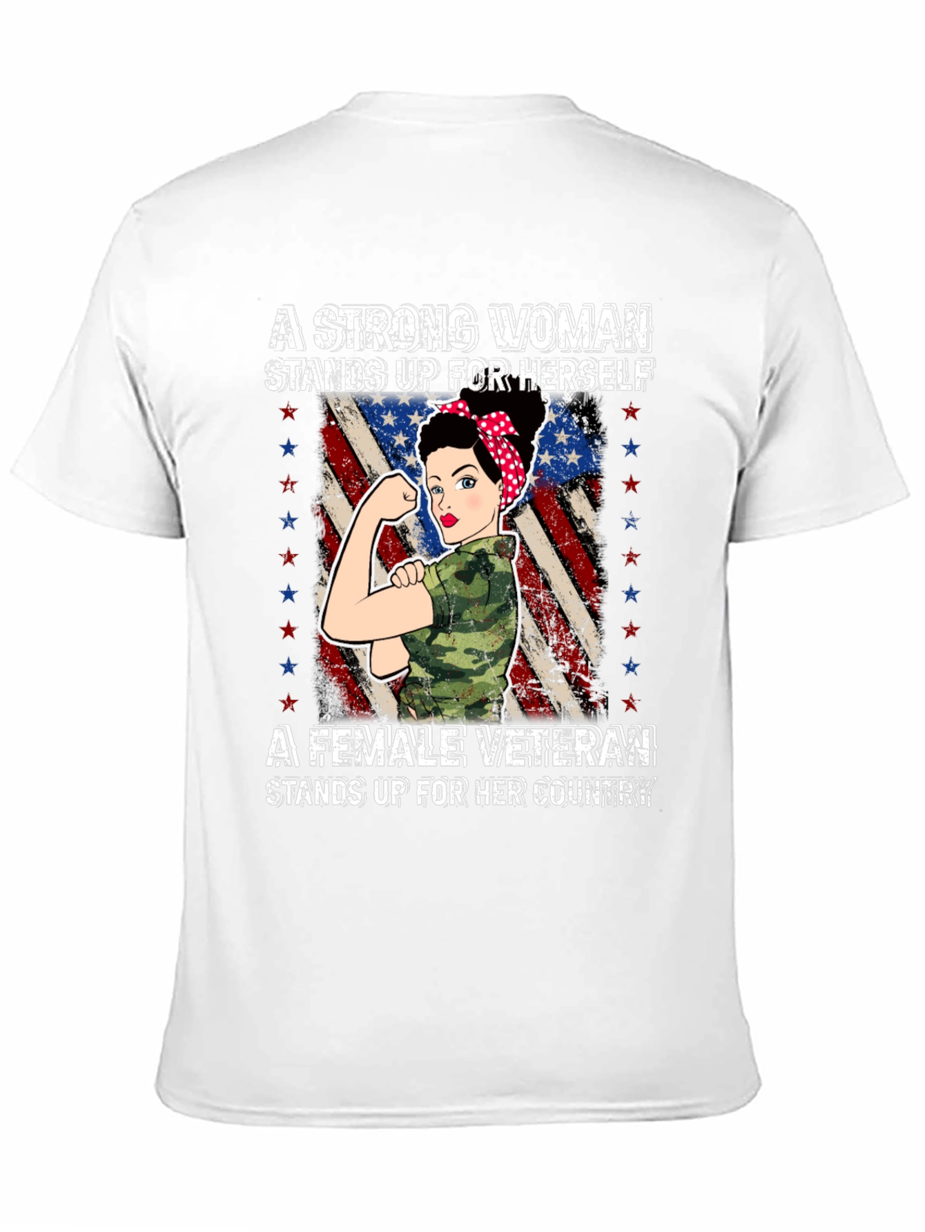 Strong Woman Veteran T-Shirt