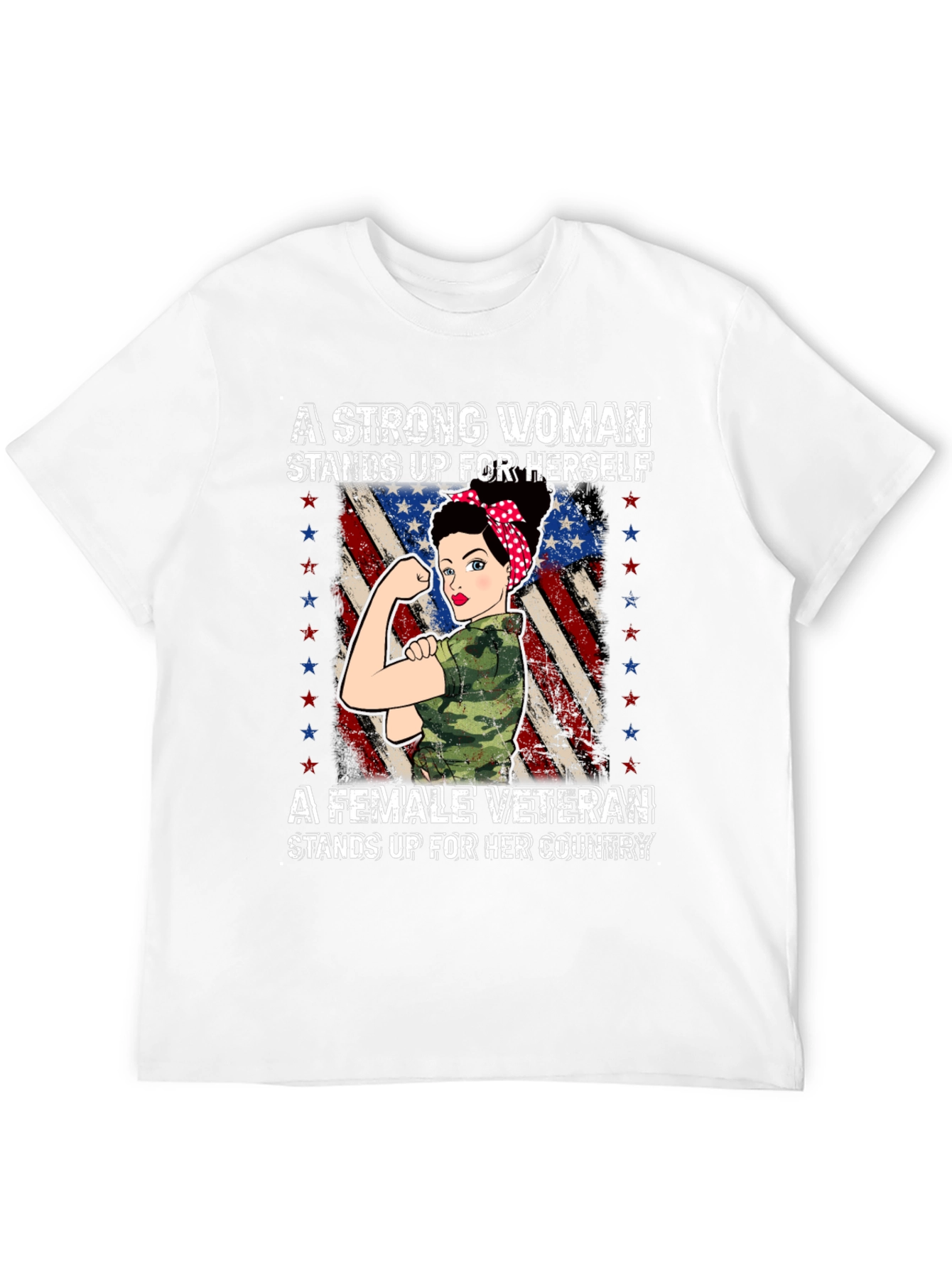 Strong Woman Veteran T-Shirt