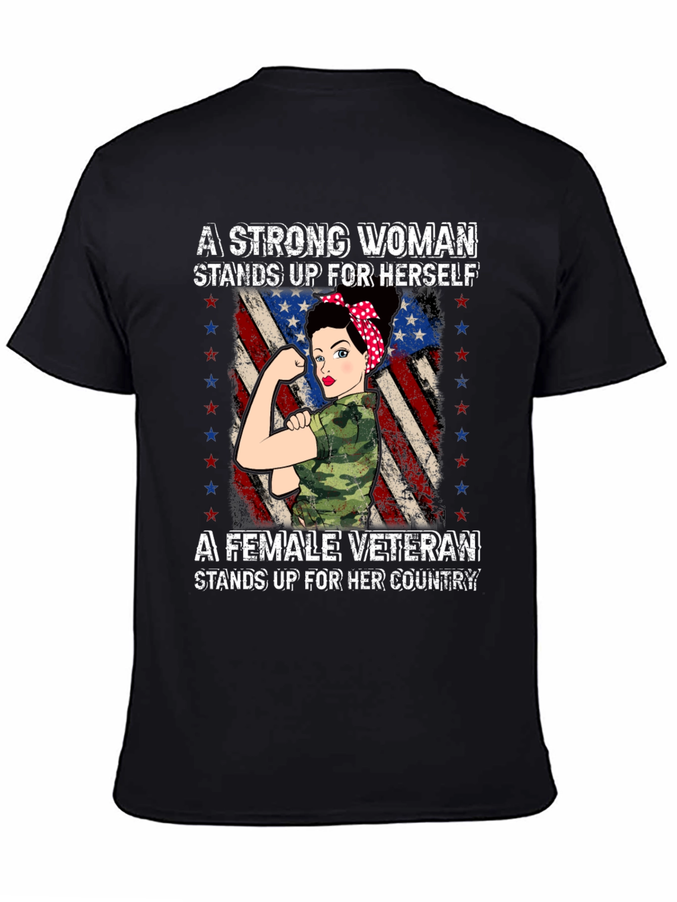 Strong Woman Veteran T-Shirt