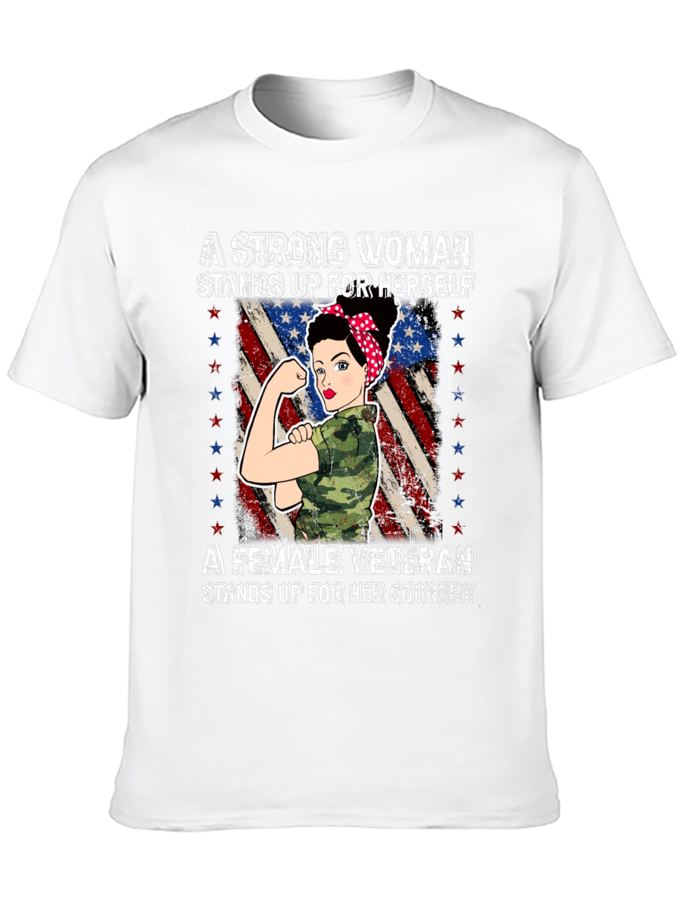 Strong Woman Veteran T-Shirt