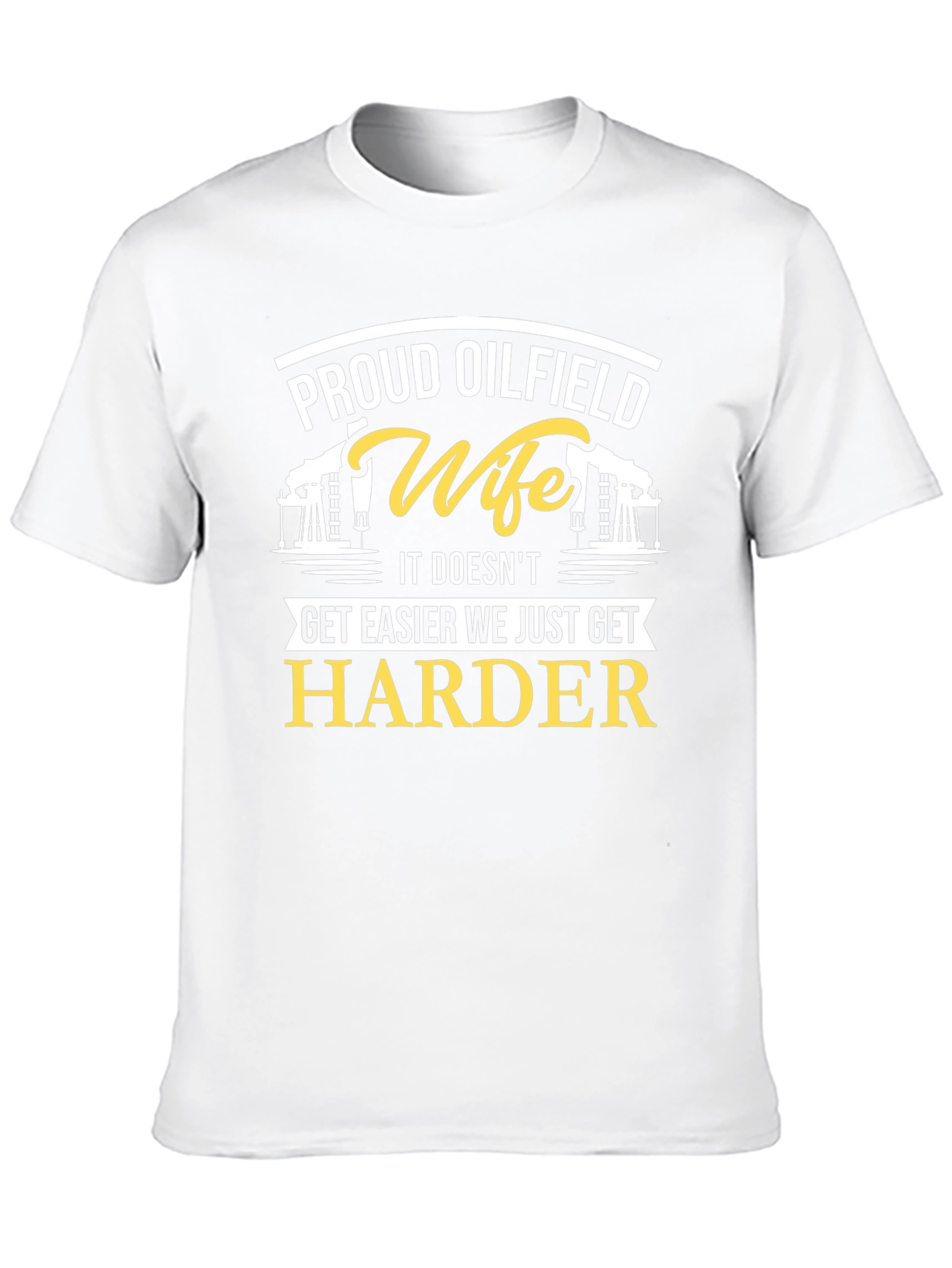 Proud Oilfield Wife Black T-Shirt
