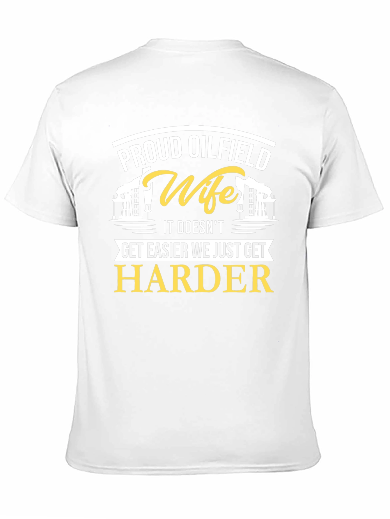 Proud Oilfield Wife Black T-Shirt