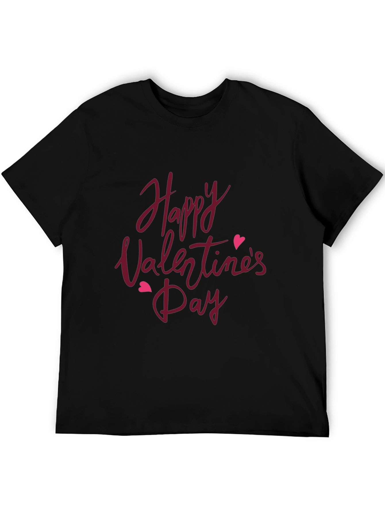Happy Valentines Day T-Shirt - Black