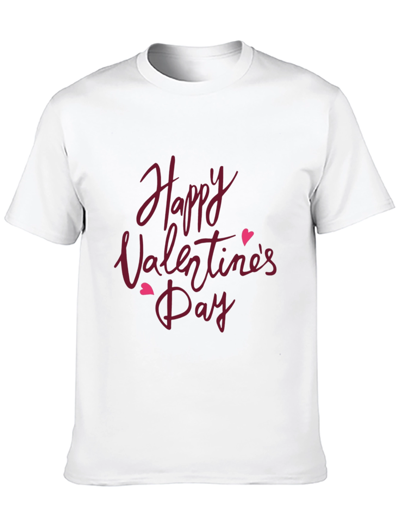 Happy Valentines Day T-Shirt - Black