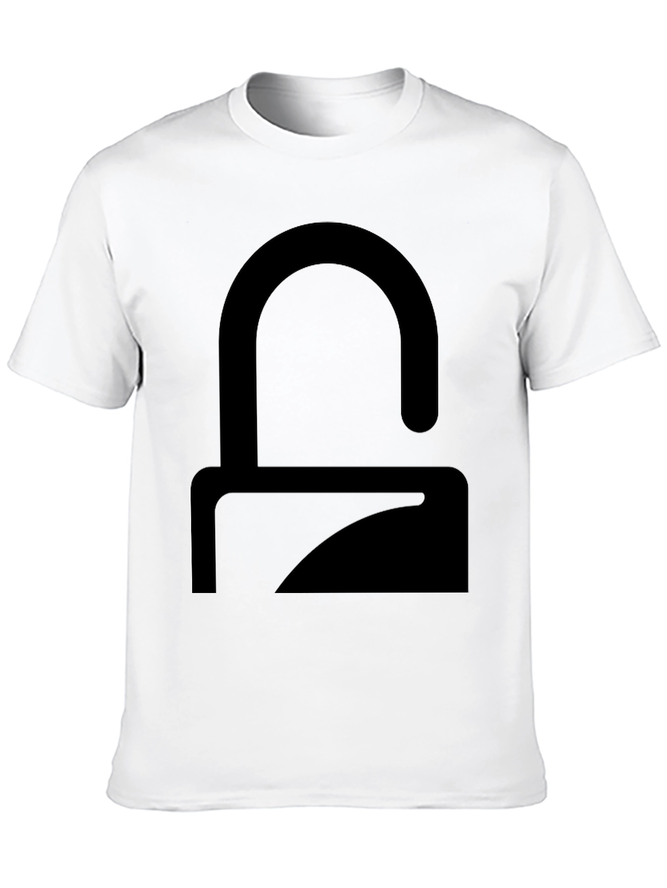 Modern Minimalist Graphic T-Shirt - Solid Black
