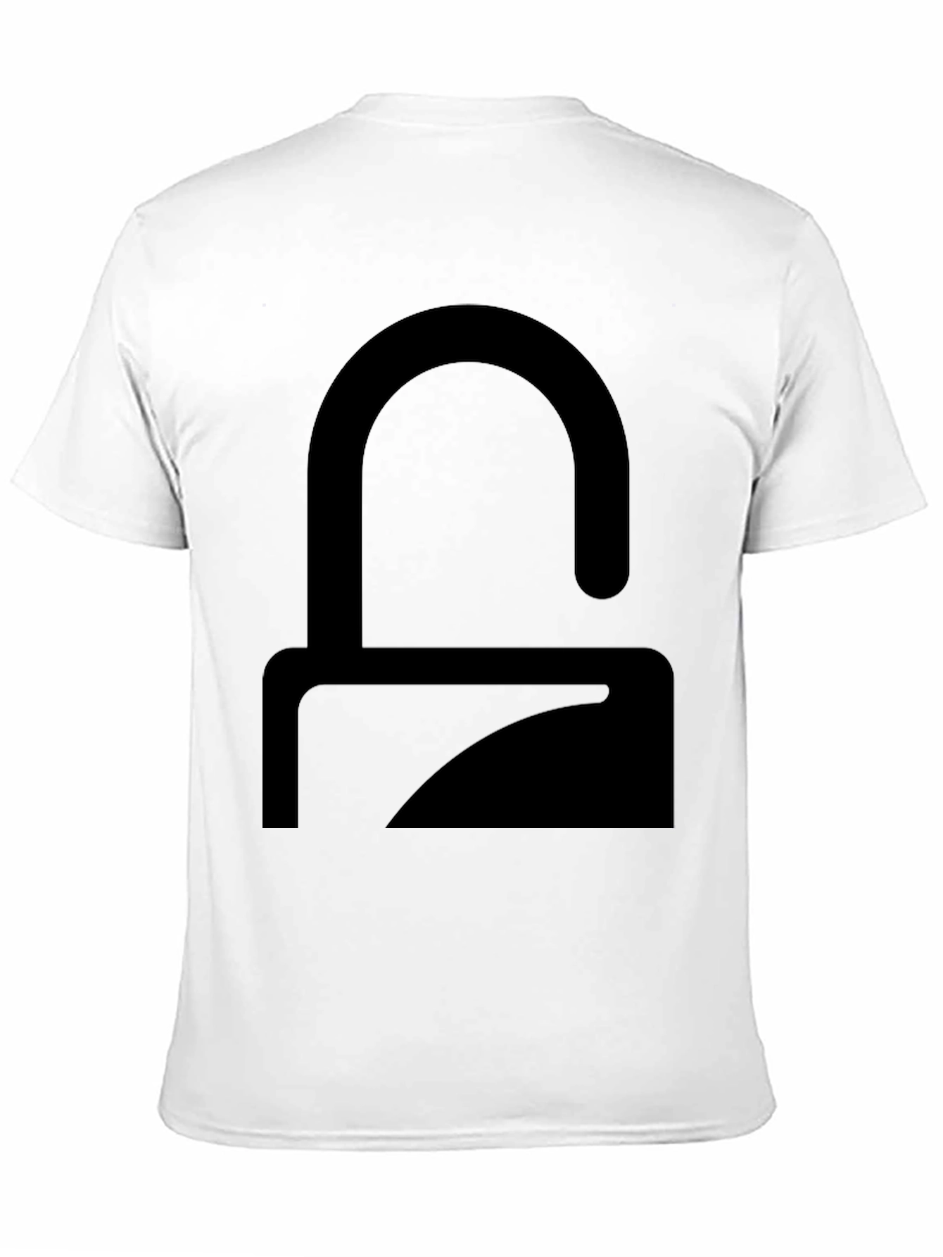 Modern Minimalist Graphic T-Shirt - Solid Black