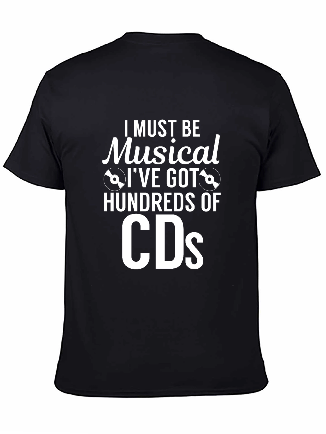 Musical Humor T-Shirt - Hundreds of CDs