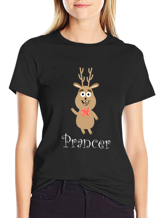 Prancer Reindeer Graphic Tee