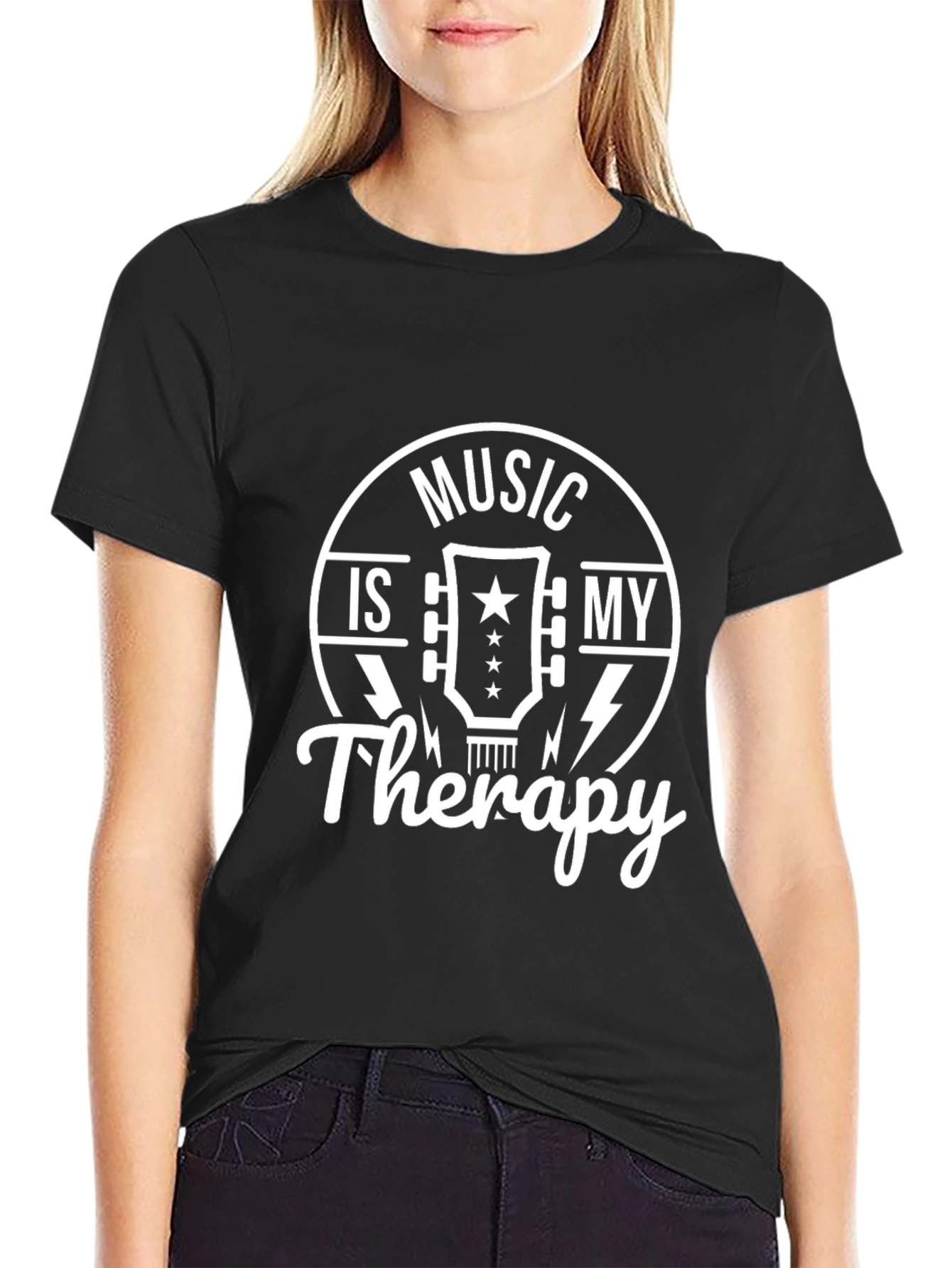 Music Is My Therapy Graphic Tee