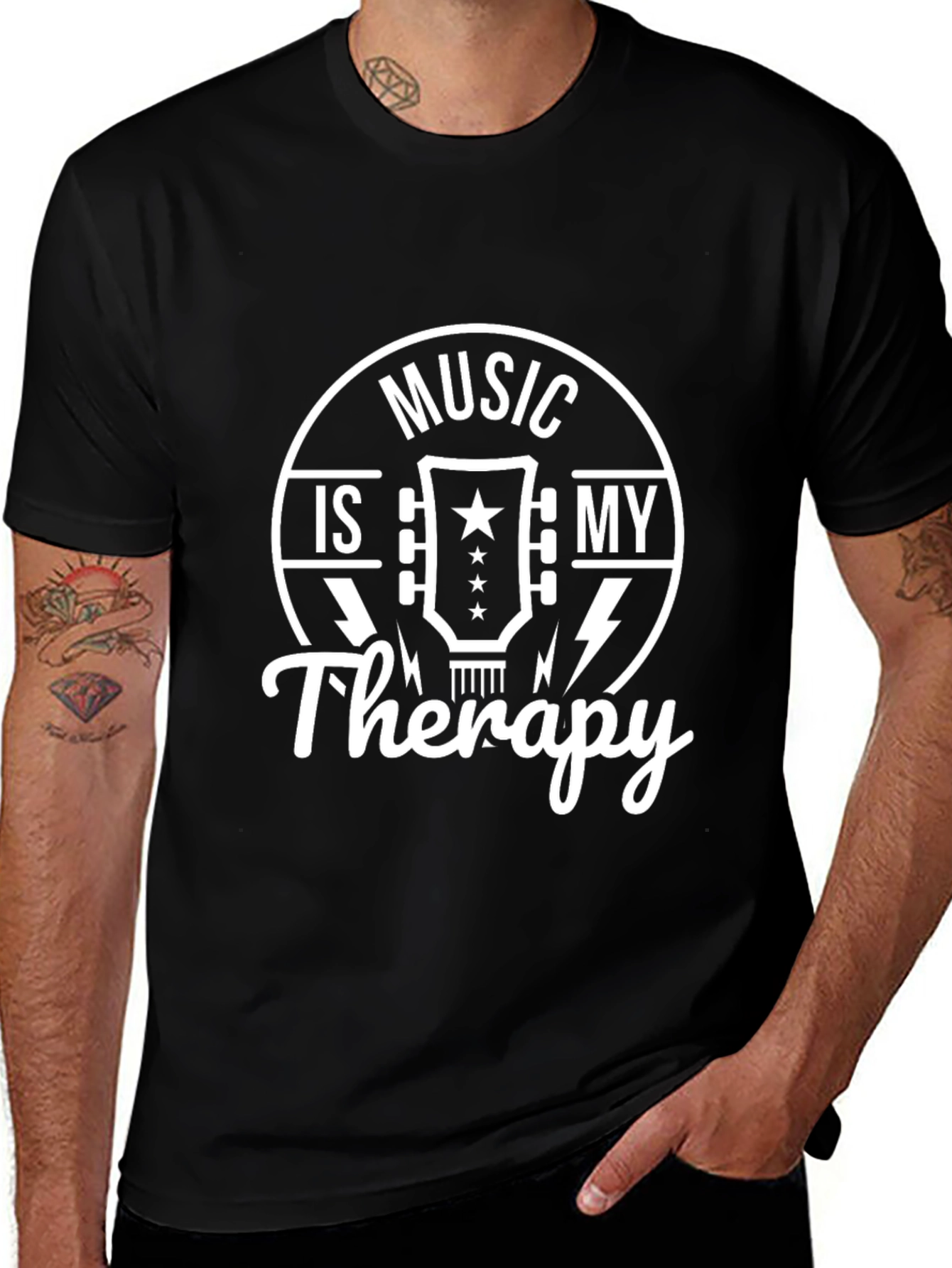 Music Is My Therapy Graphic Tee