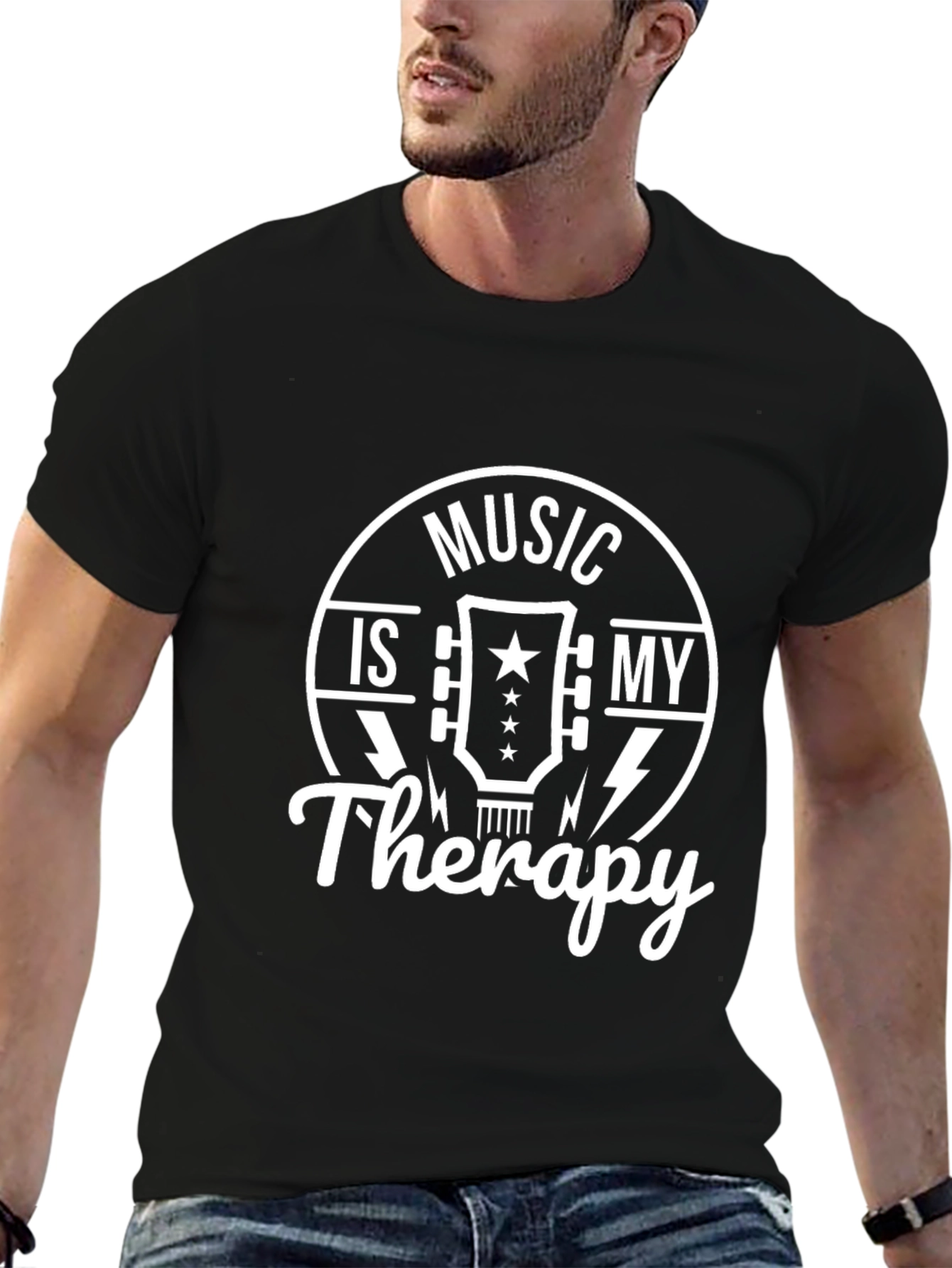 Music Is My Therapy Graphic Tee