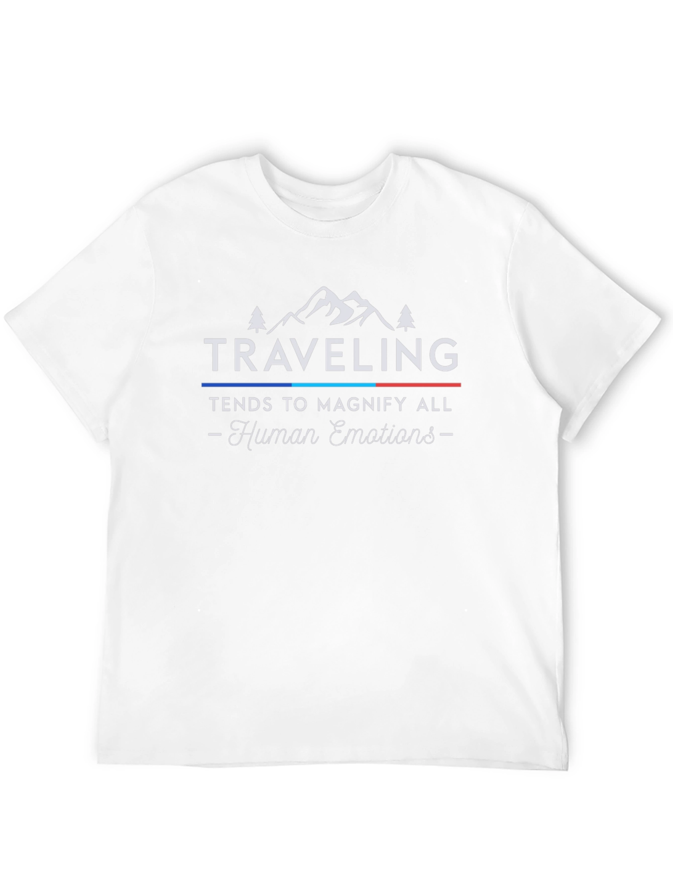 Traveling T-Shirt - Human Emotions - Black Cotton Tee