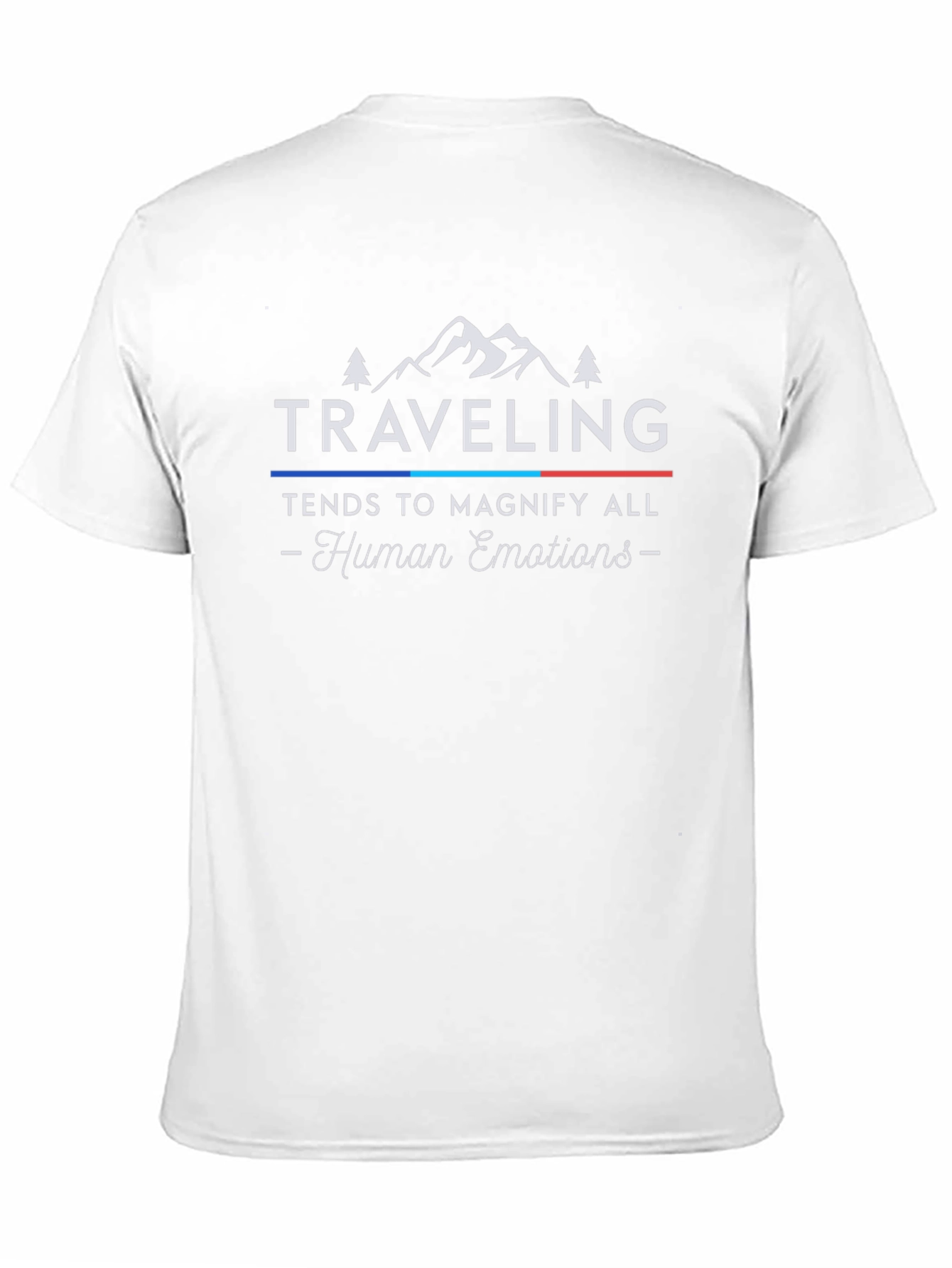 Traveling T-Shirt - Human Emotions - Black Cotton Tee