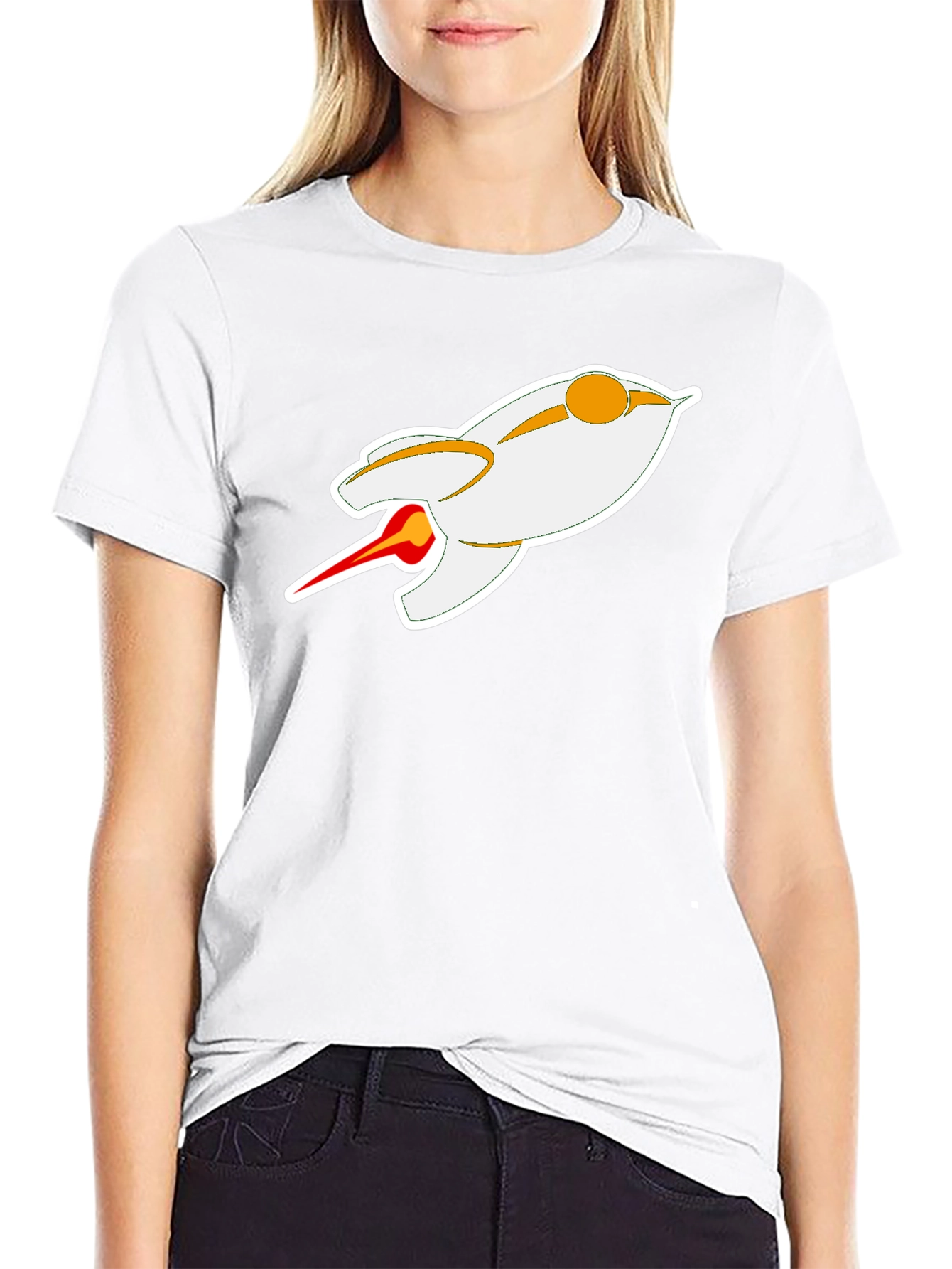 Futuristic Rocket T-Shirt - Sci-Fi Style
