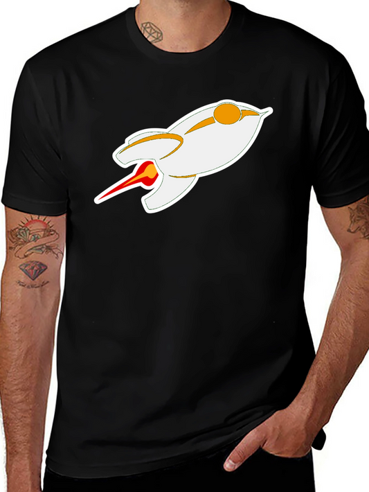 Futuristic Rocket T-Shirt - Sci-Fi Style