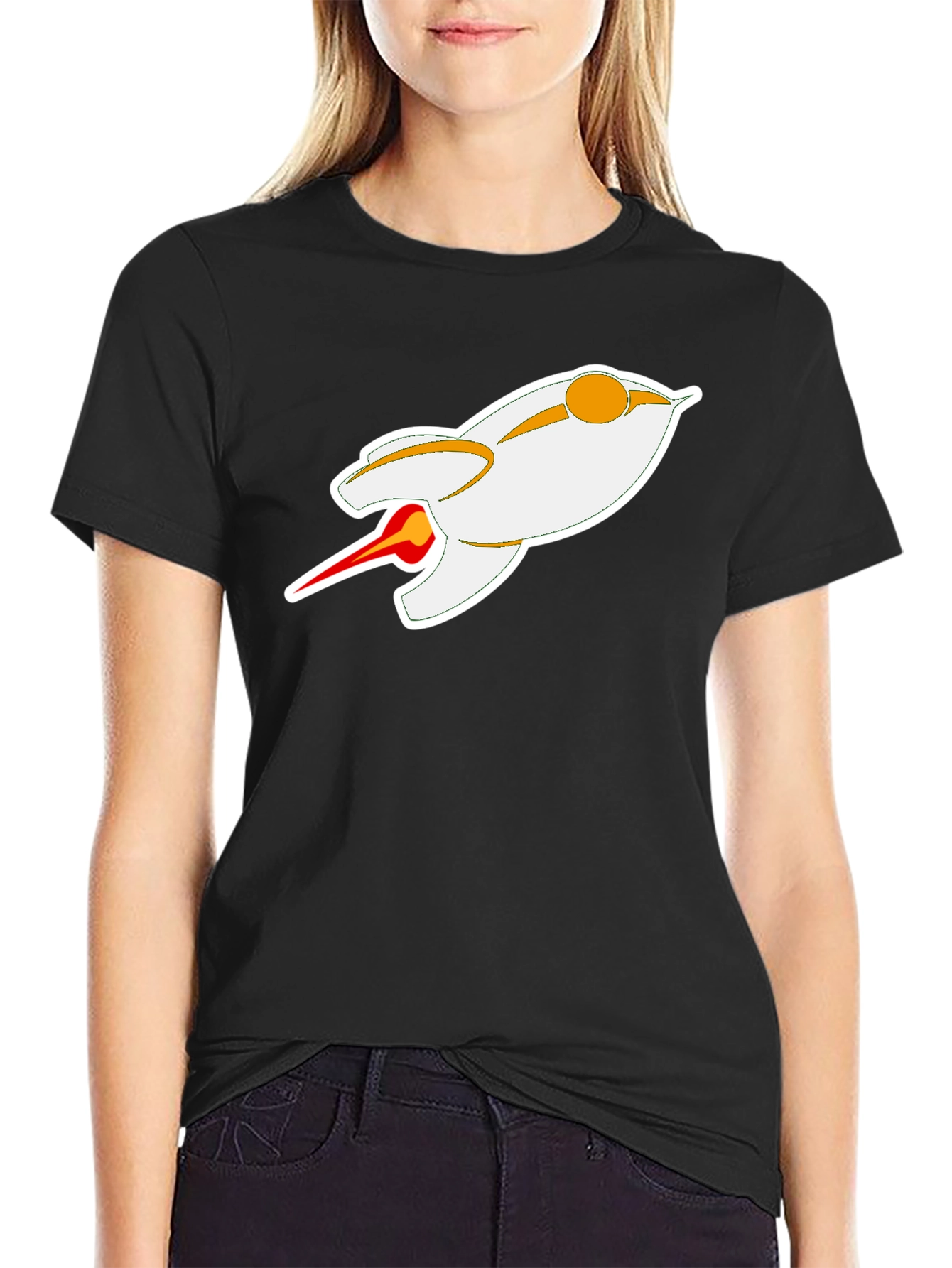 Futuristic Rocket T-Shirt - Sci-Fi Style