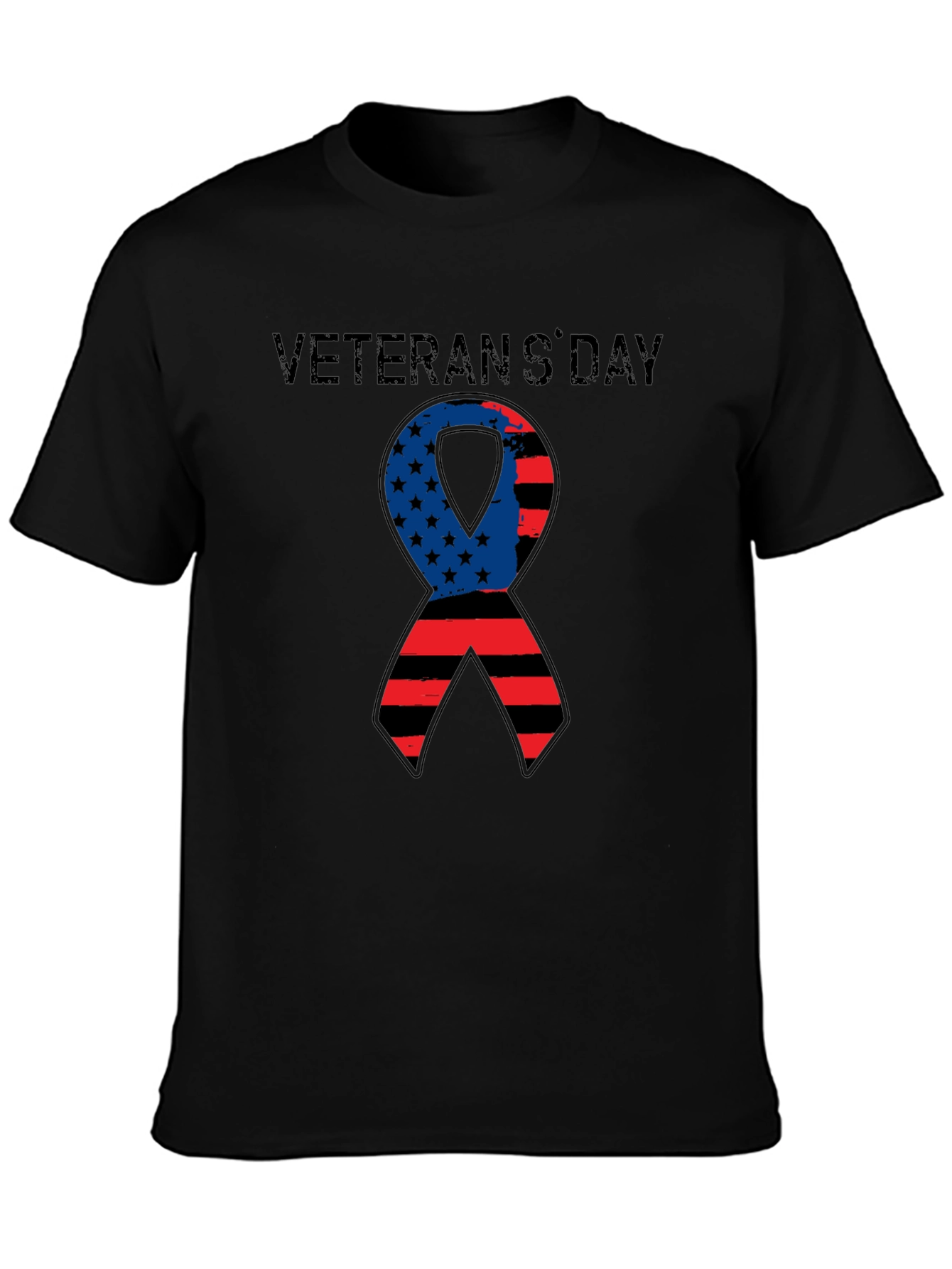 Veterans Day Ribbon T-Shirt - Patriotic Apparel