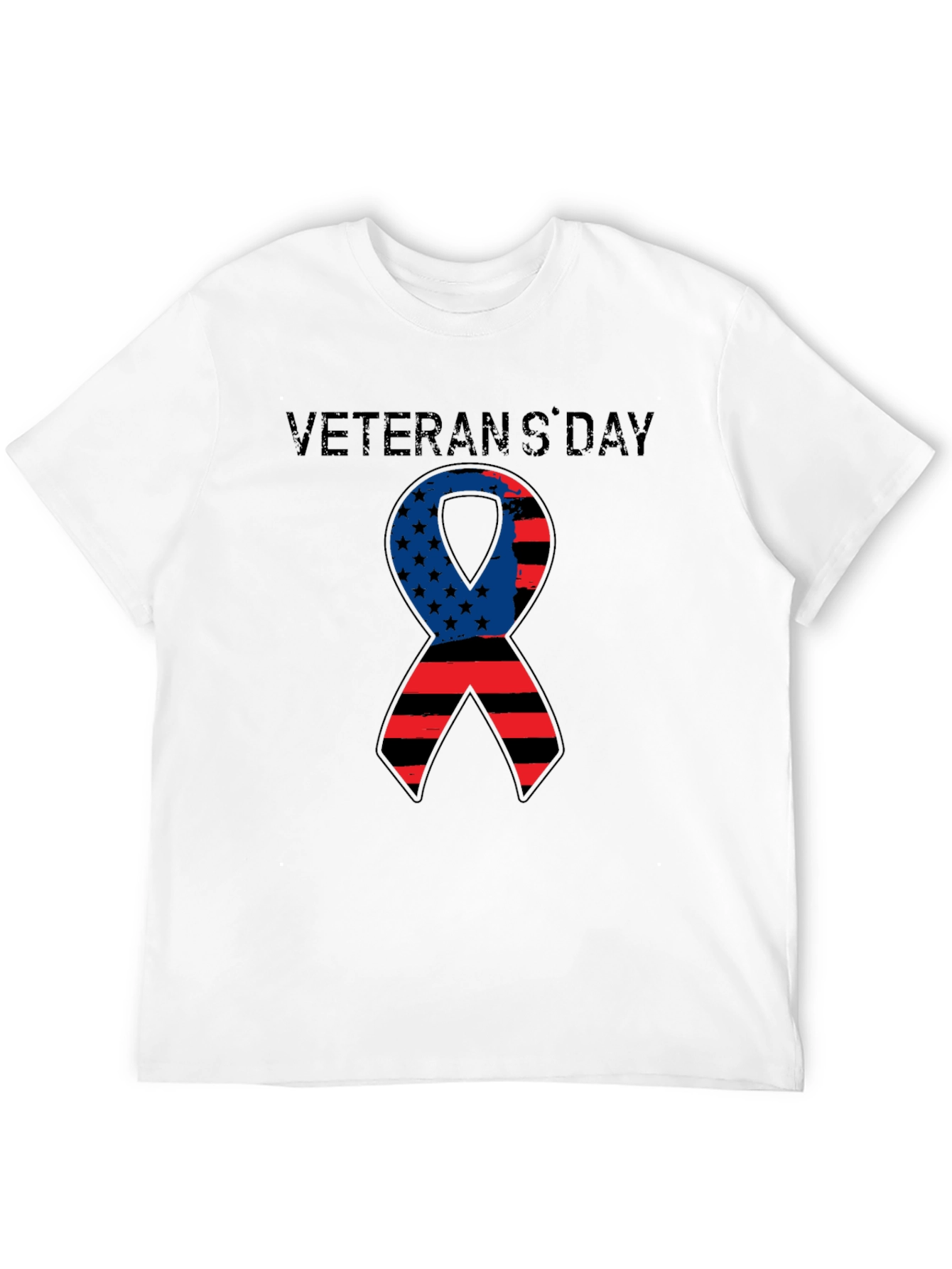 Veterans Day Ribbon T-Shirt - Patriotic Apparel