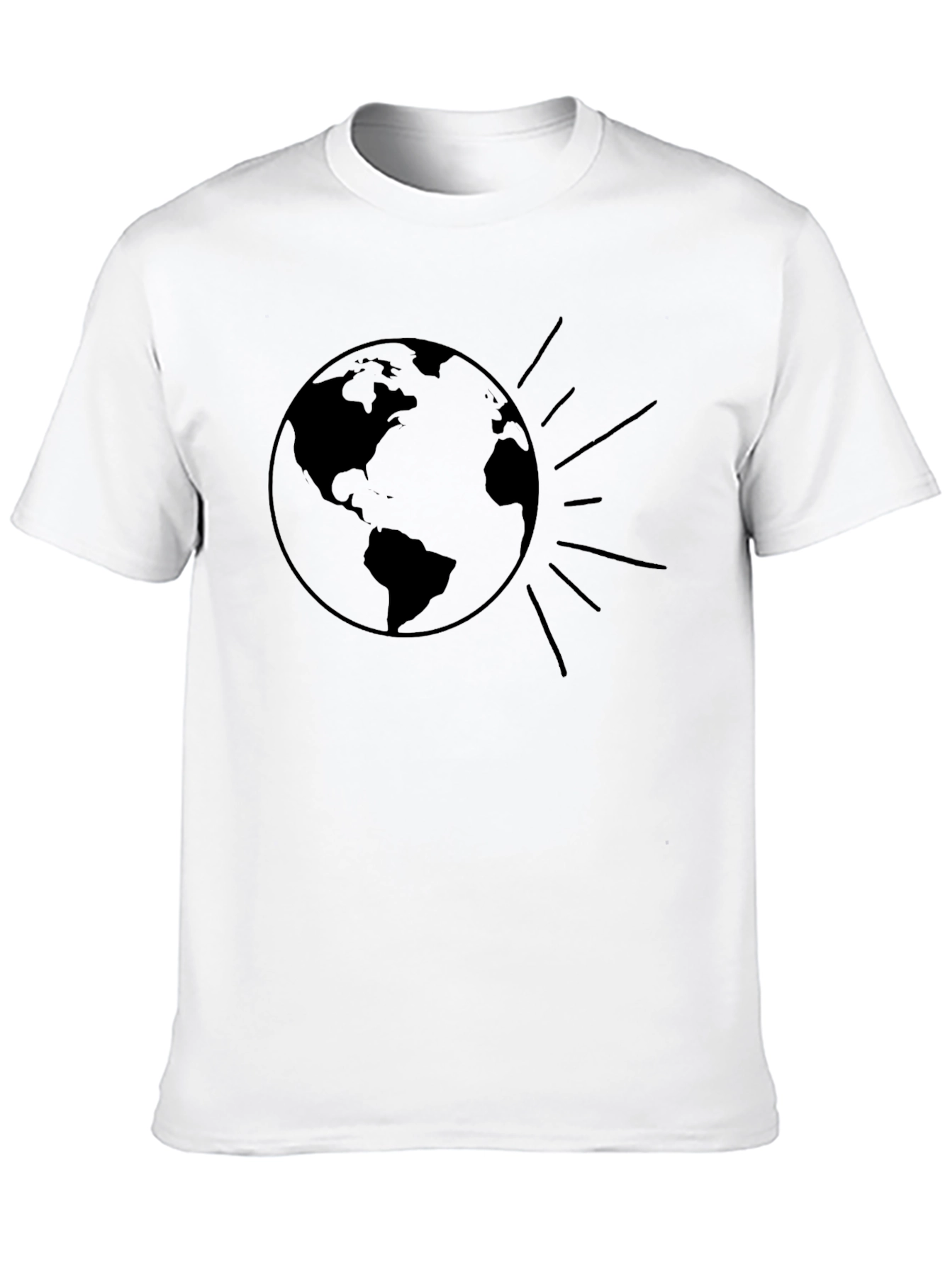 Earth Graphic Tee - Unisex Black T-Shirt