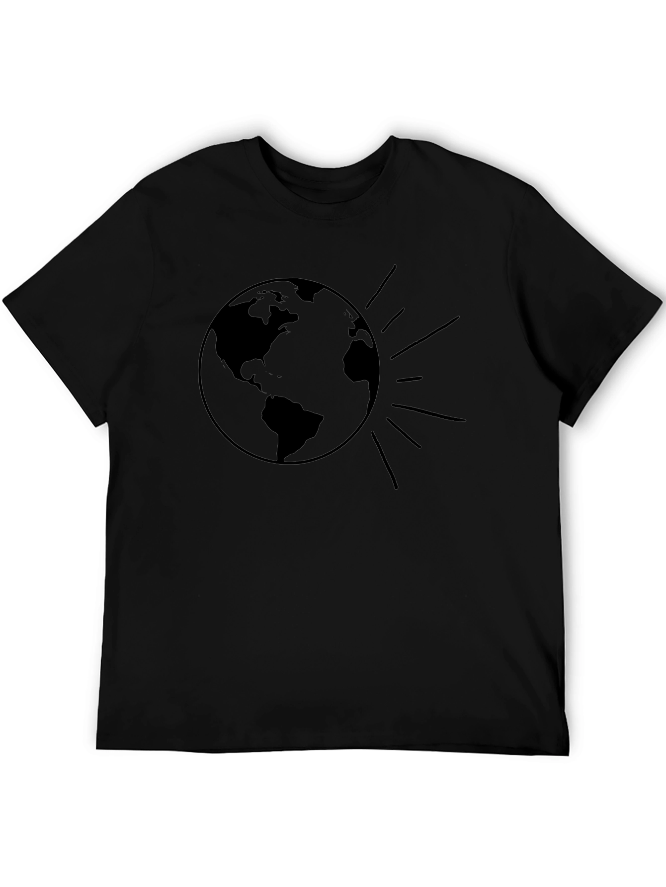 Earth Graphic Tee - Unisex Black T-Shirt