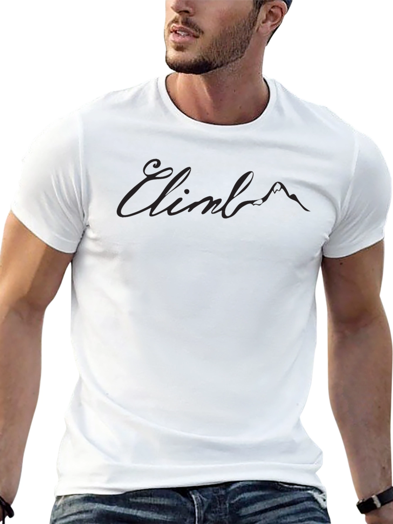 Climb Mountain Graphic T-Shirt - Black
