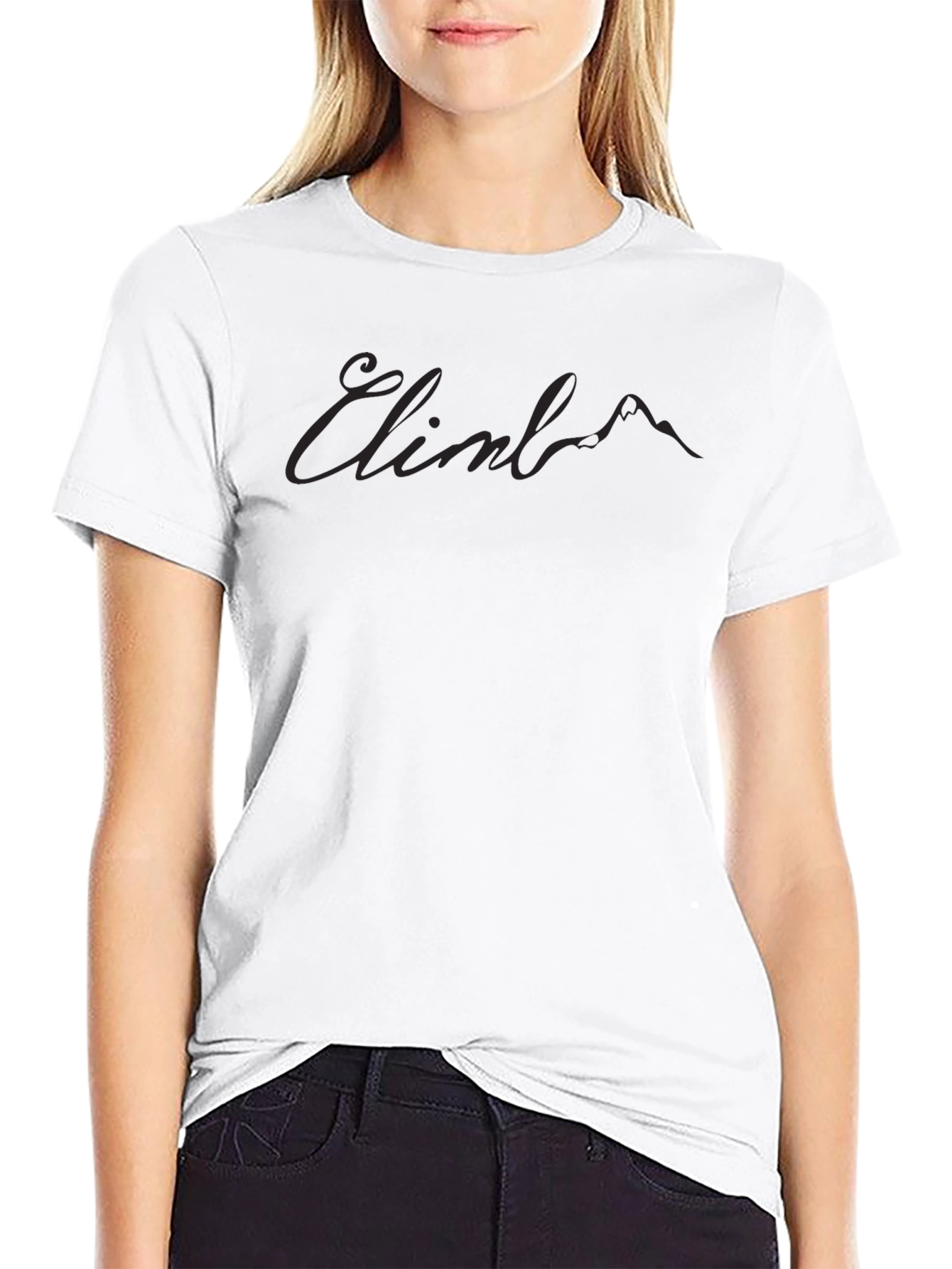 Climb Mountain Graphic T-Shirt - Black
