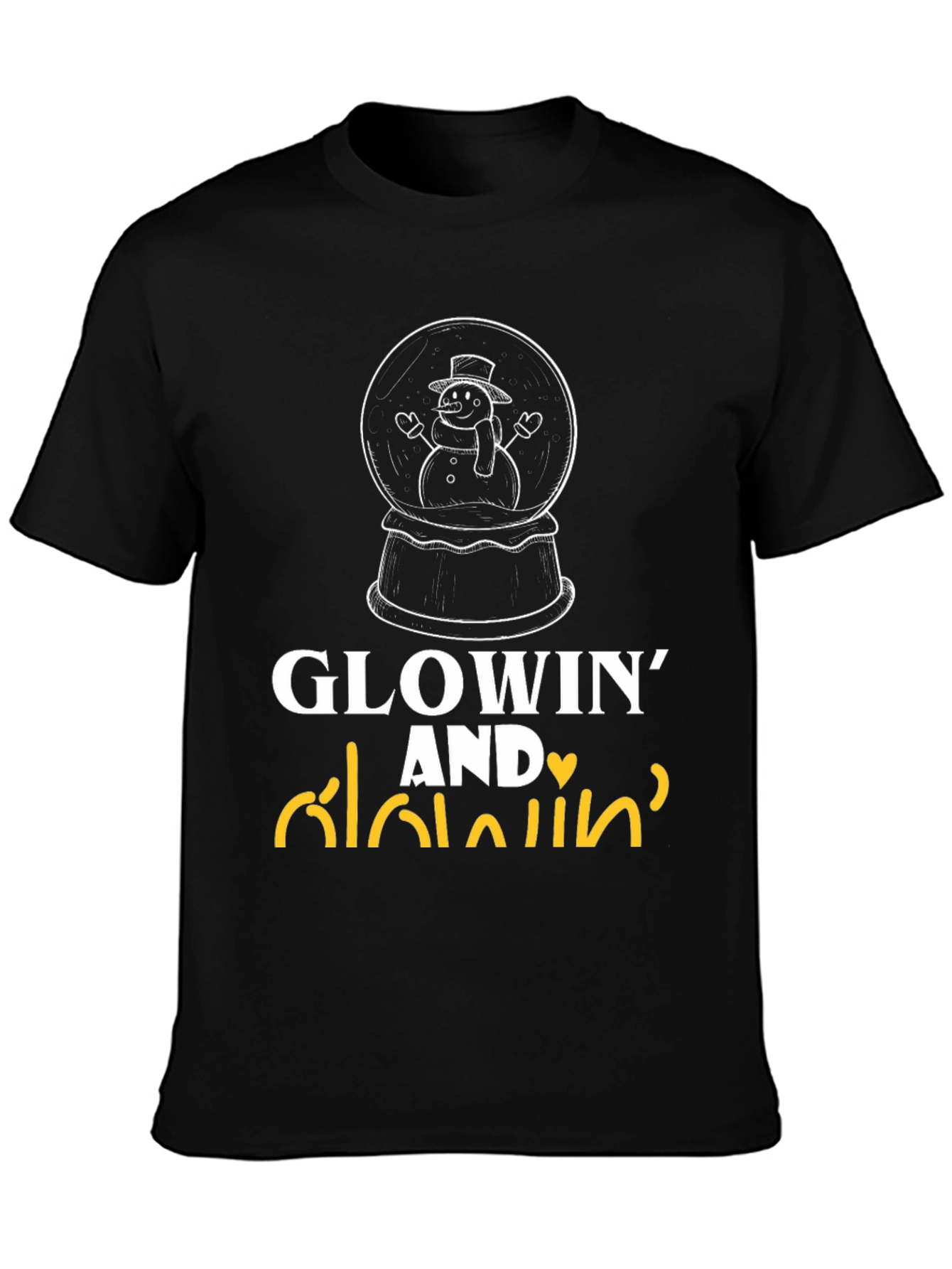 Glowin and Lovin T-Shirt - Snowman Design